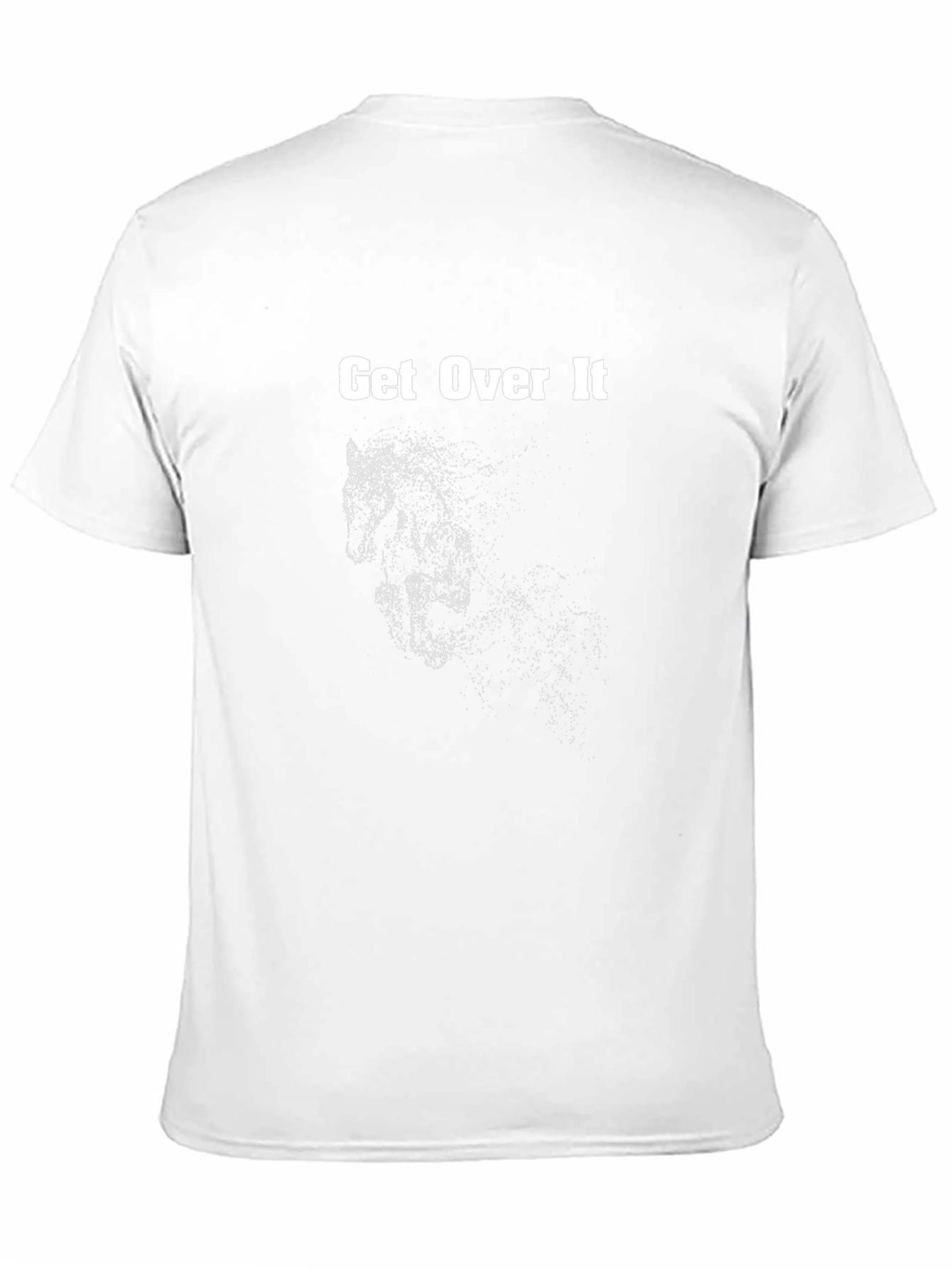 Black Get Over It Horse Graphic Black T-Shirt view 11