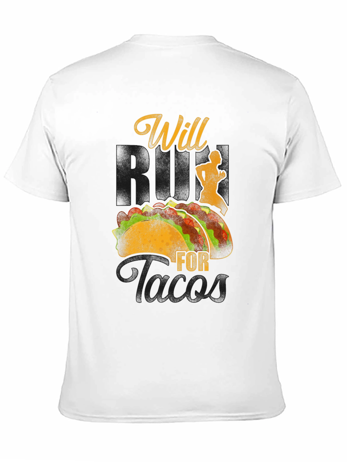 Black Will Run For Tacos Graphic Tee view 11