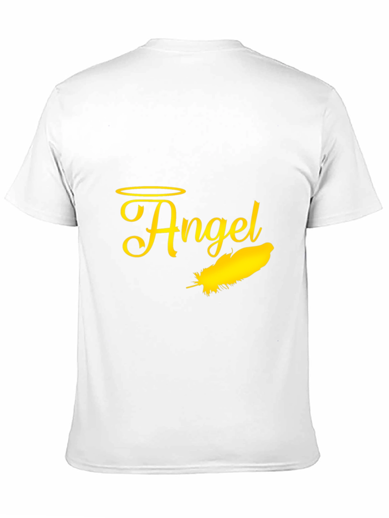 Black Angel Feather Graphic Black T-Shirt view 11