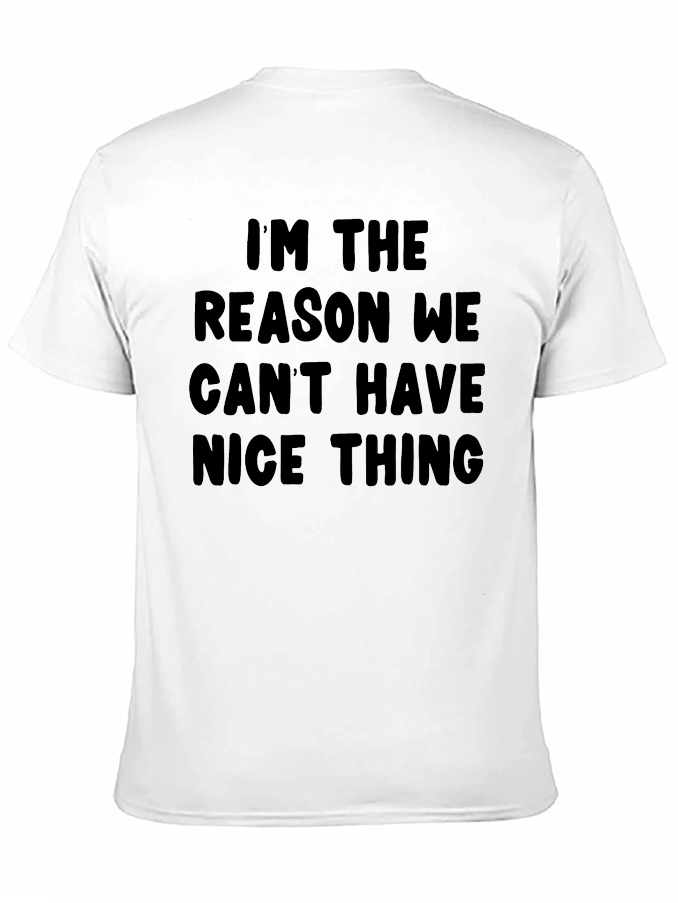 Black I'm the Reason We Can't Have Nice Things T-Shirt view 11