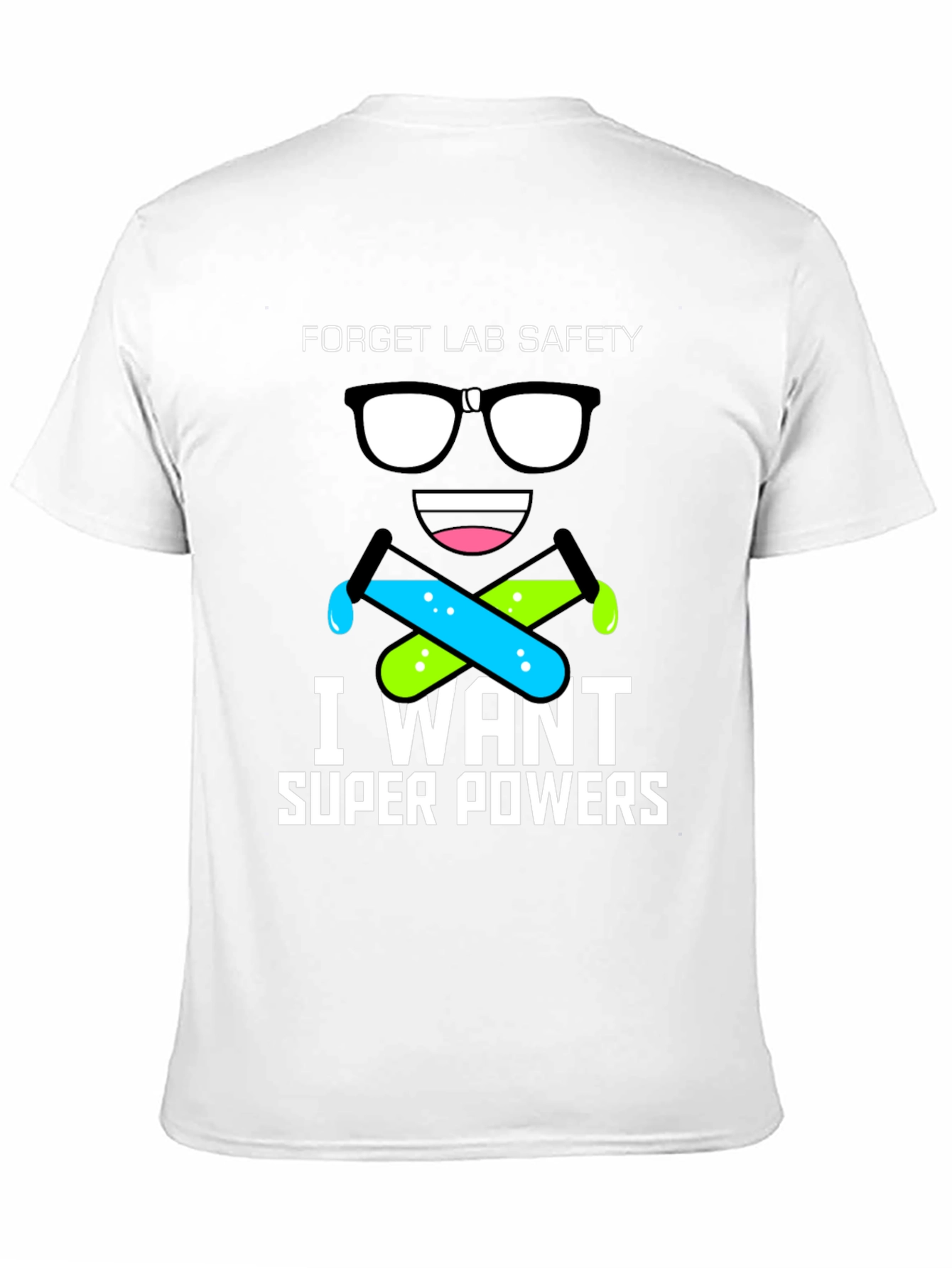 Black Forget Lab Safety T-Shirt - I Want Super Powers! view 11