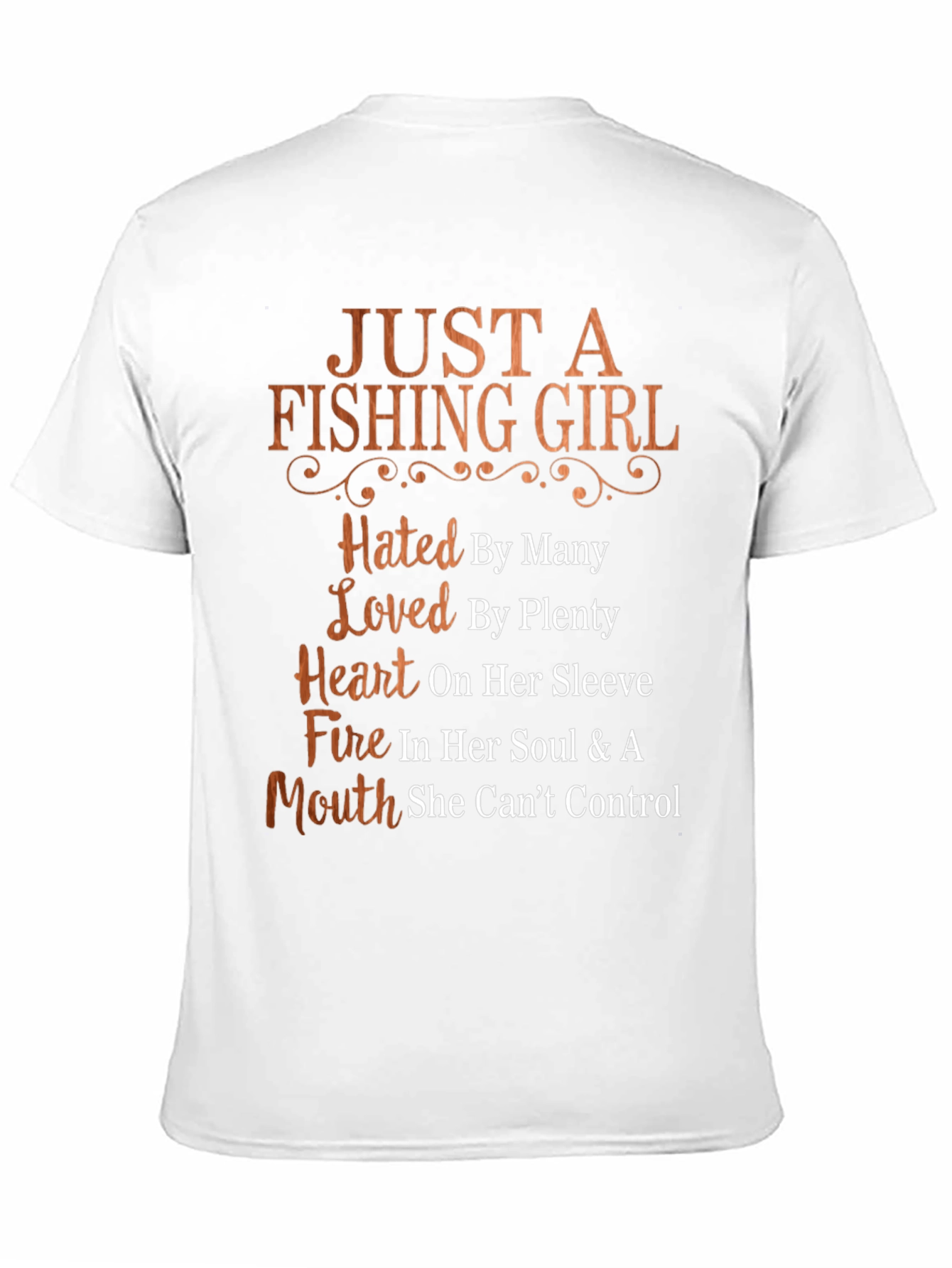 Black Fishing Girl T-Shirt - Hated by Many, Loved by Plenty view 11