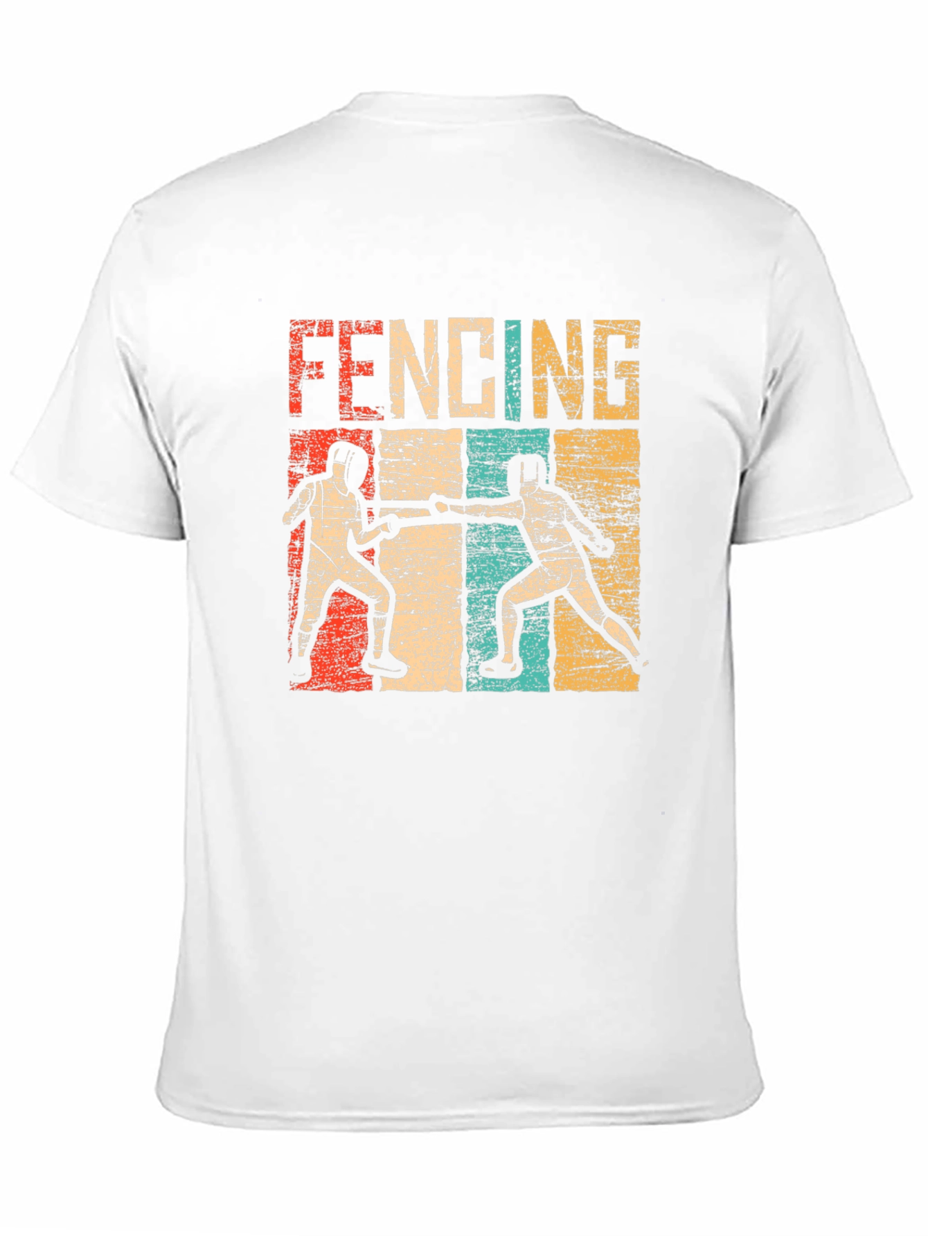 Black Vintage Fencing T-Shirt view 11