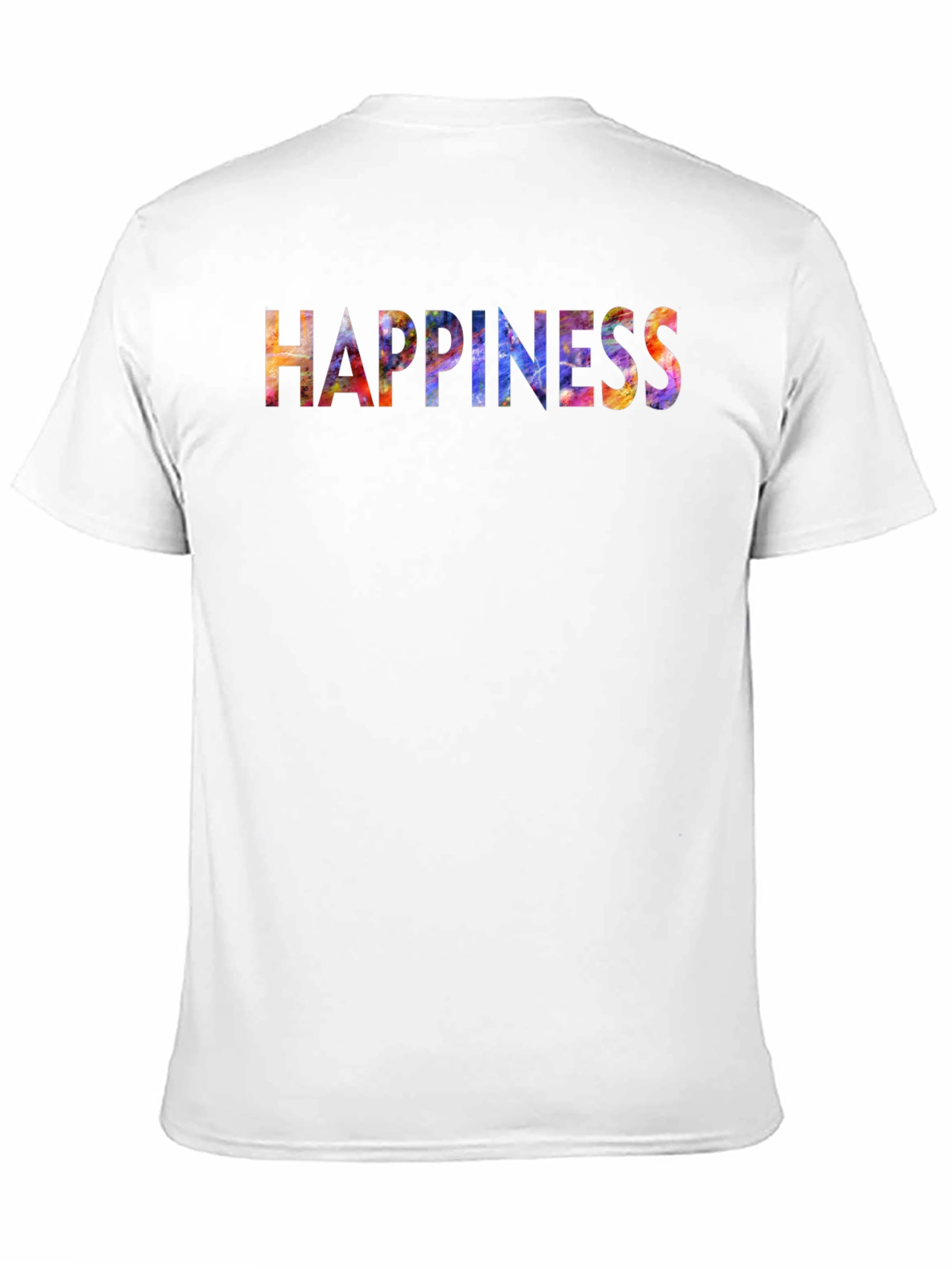 Black Happiness Graphic T-Shirt - Men's Black Tee view 11