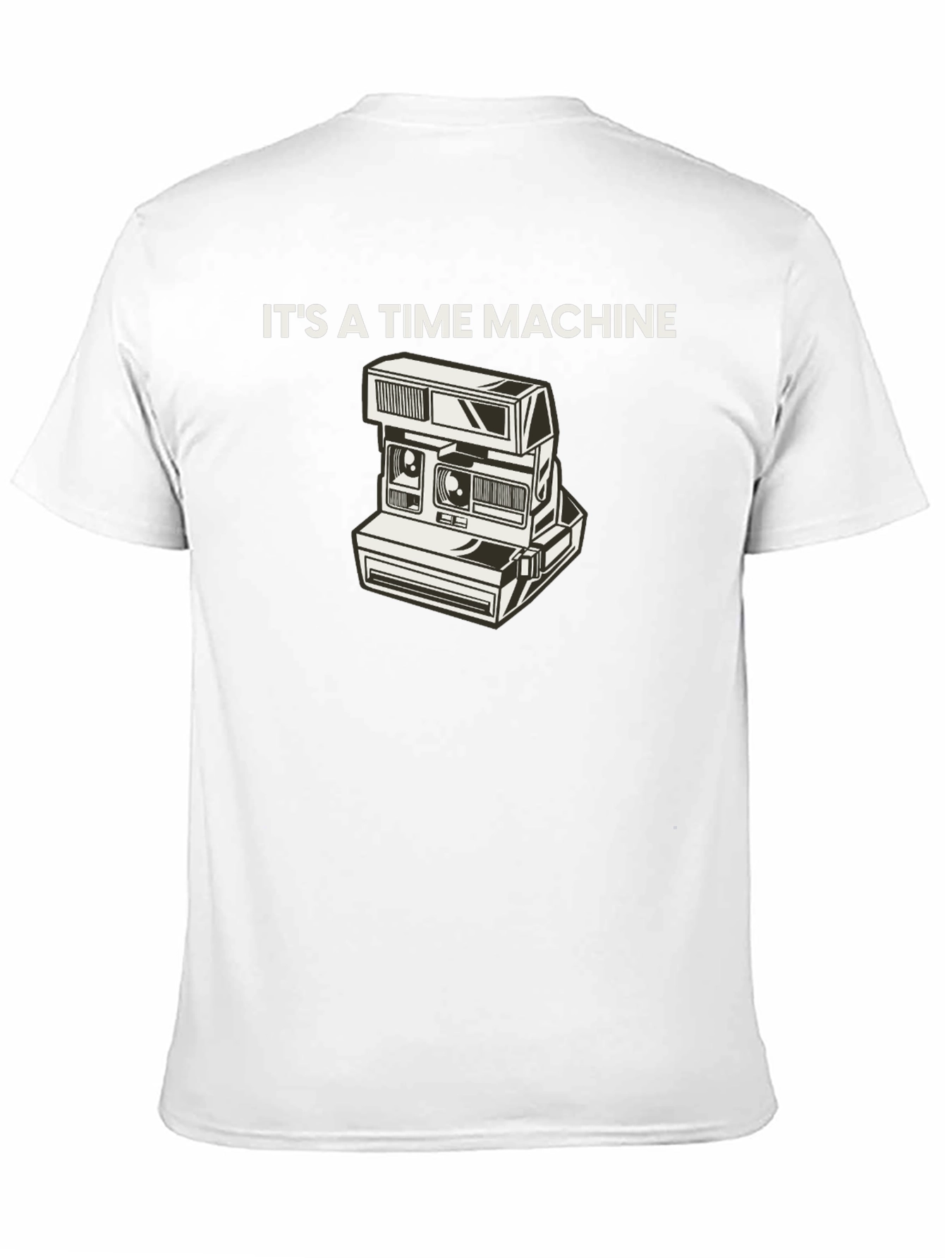 Black Retro Camera Time Machine Graphic Tee - Black view 11