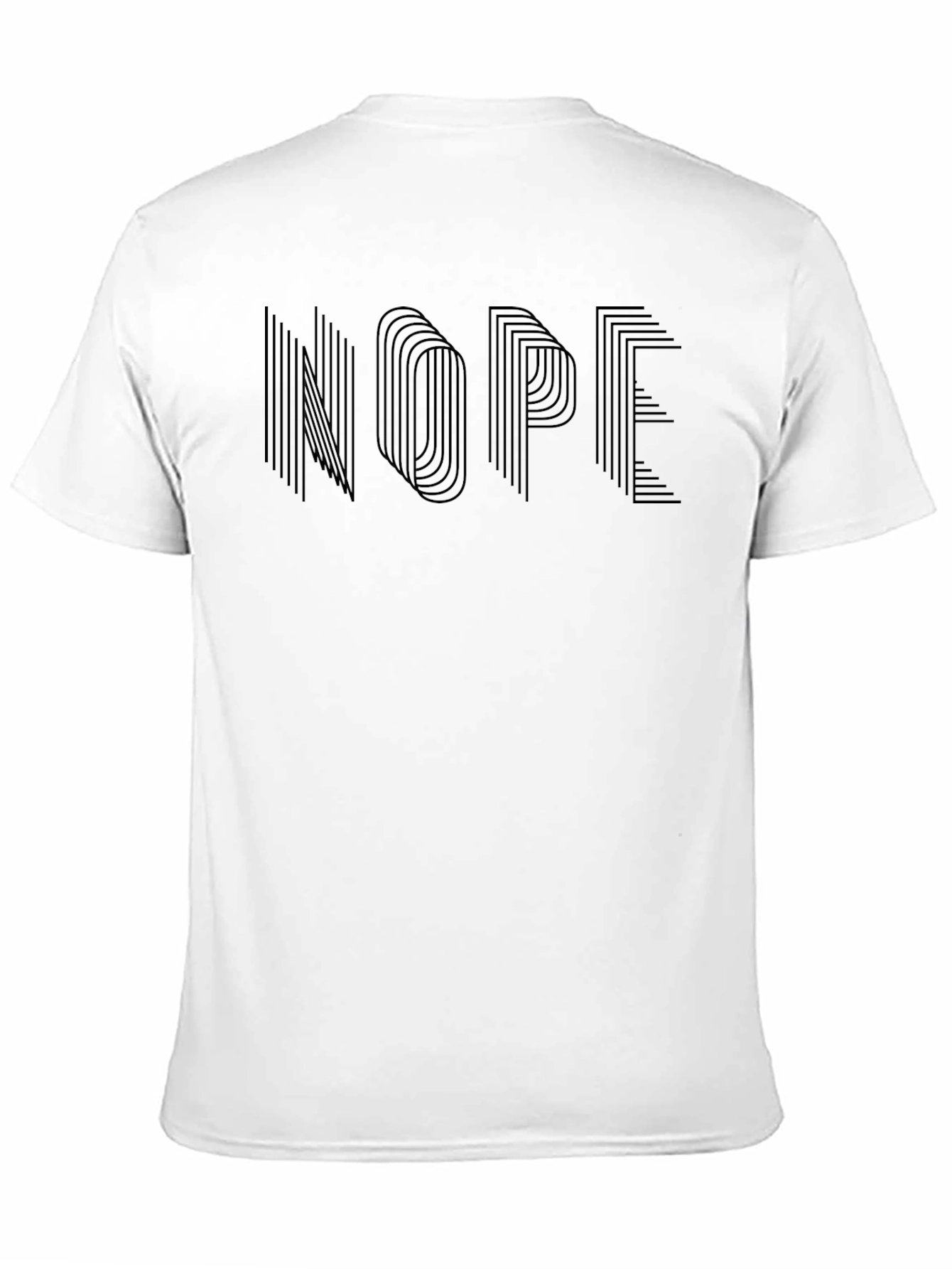 Black Nope Graphic Tee - Modern Minimalist Design view 11