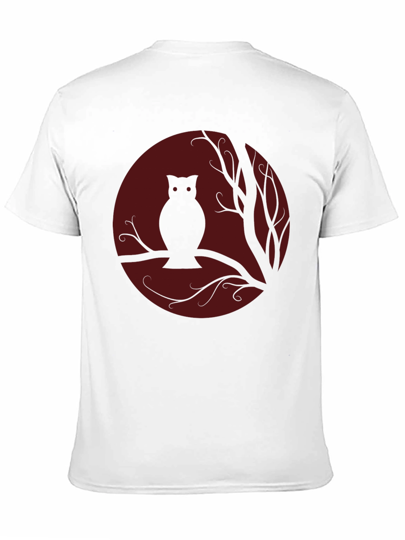 Black Owl Moon Silhouette T-Shirt view 11