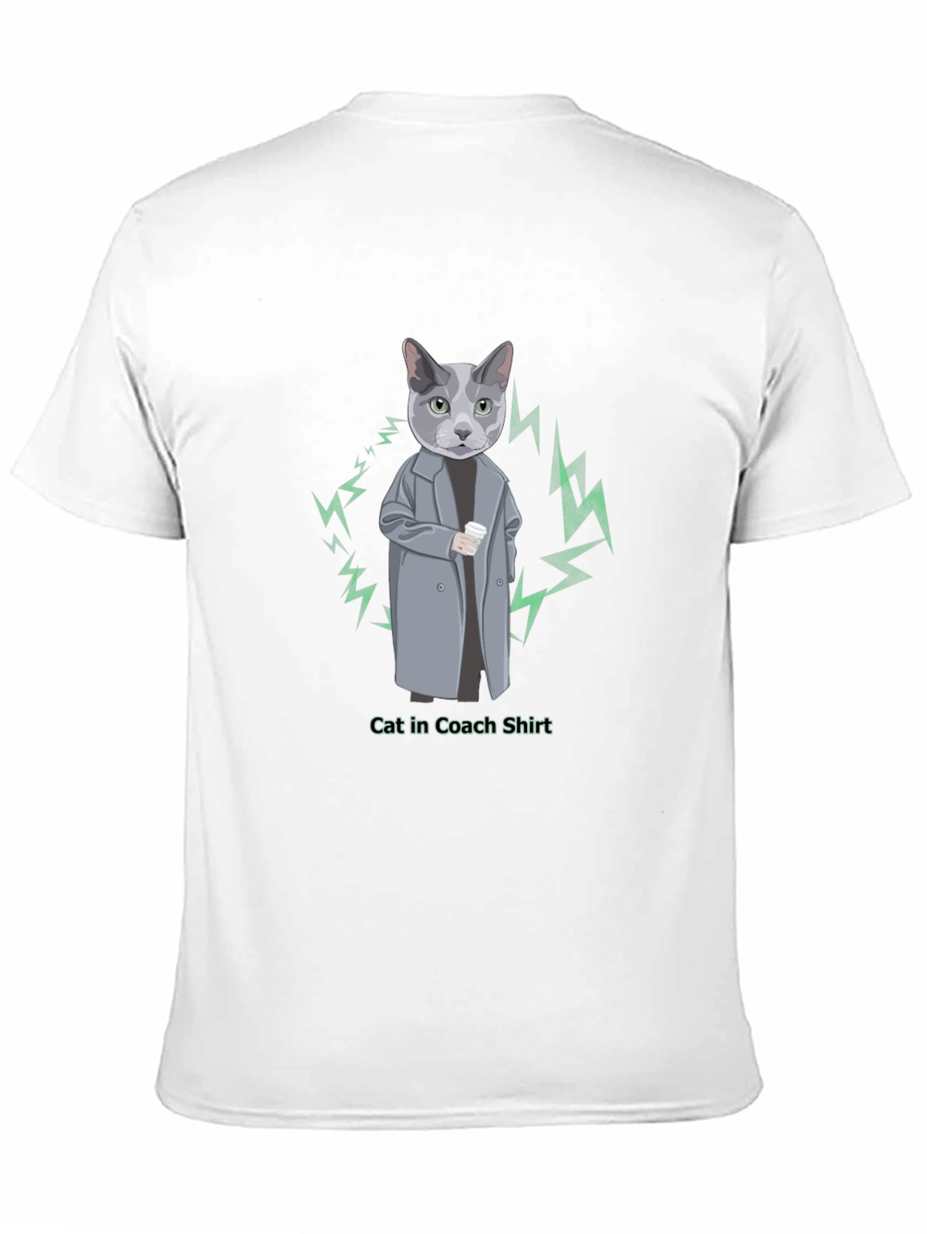 Black Cool Cat in Coach T-Shirt view 11