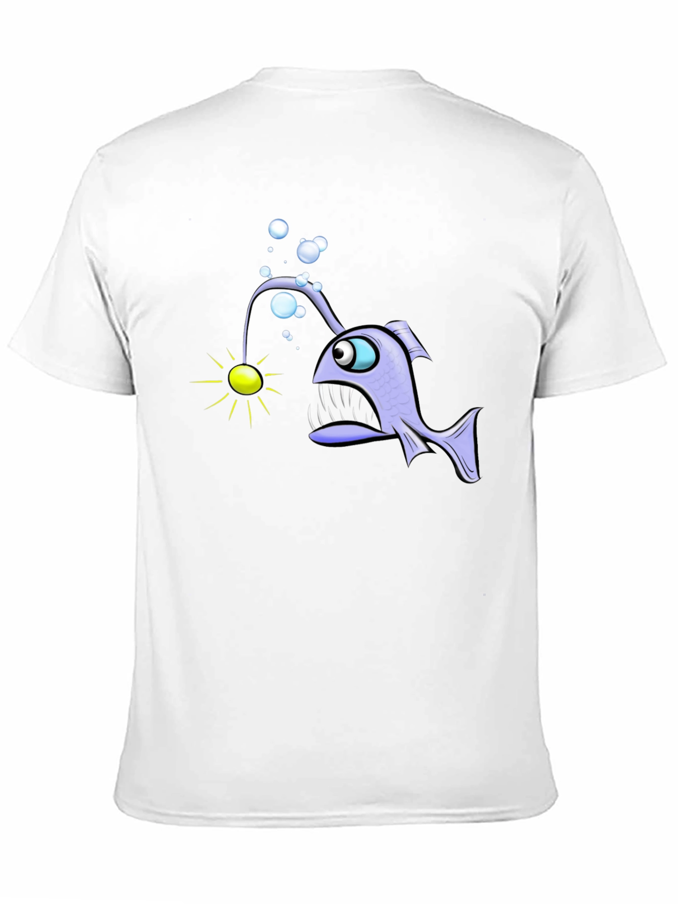 Black Angler Fish Graphic T-Shirt - Unique Design view 11