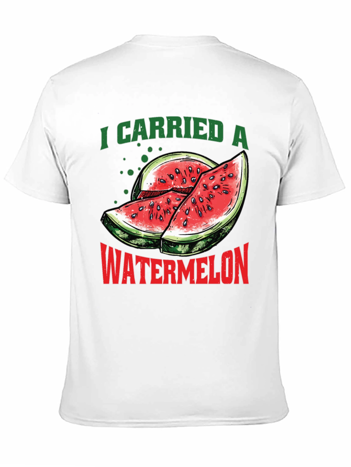 Black I Carried A Watermelon Graphic T-Shirt view 11