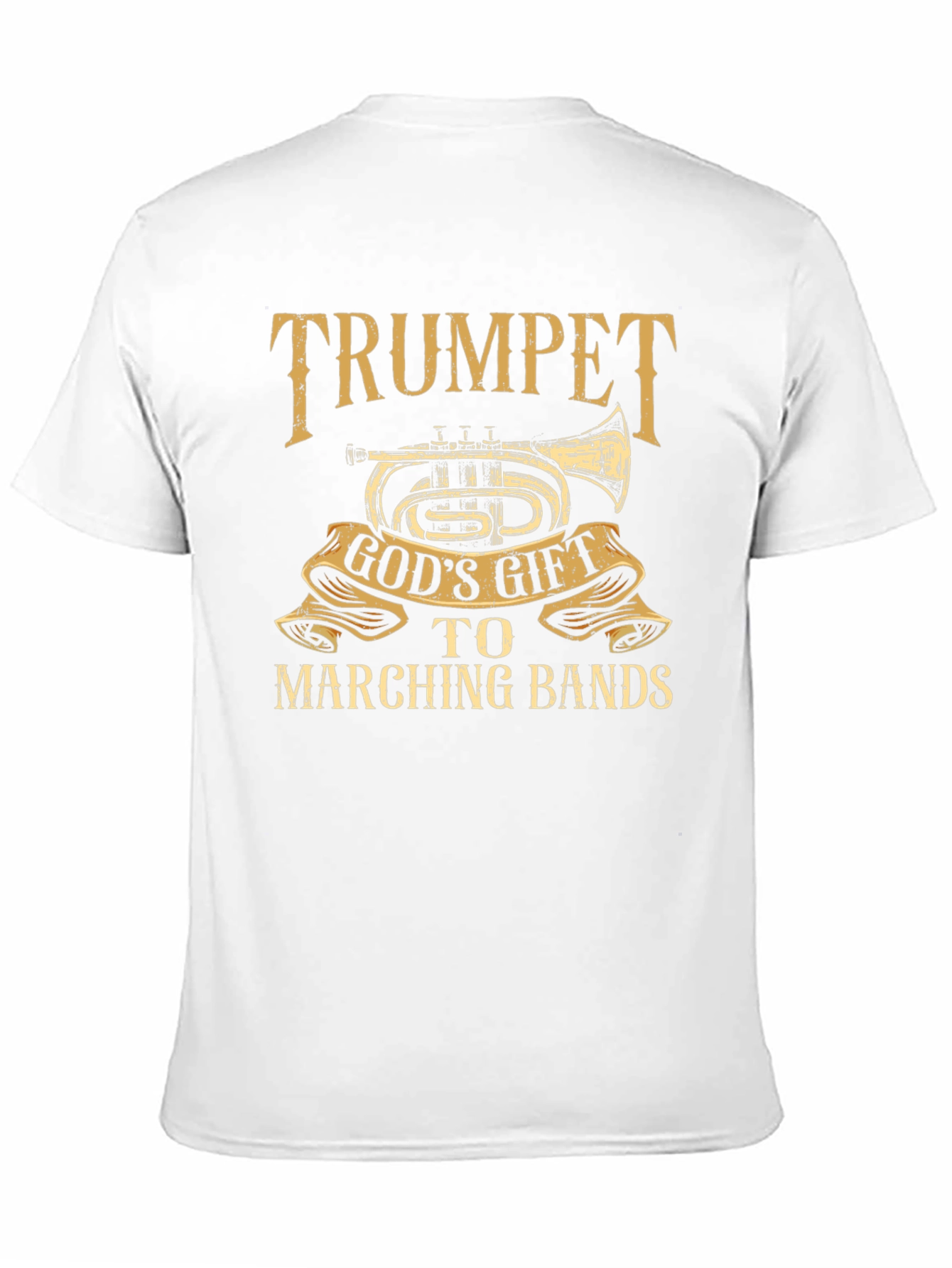 Black Trumpet God's Gift T-Shirt - Marching Band Tee view 11