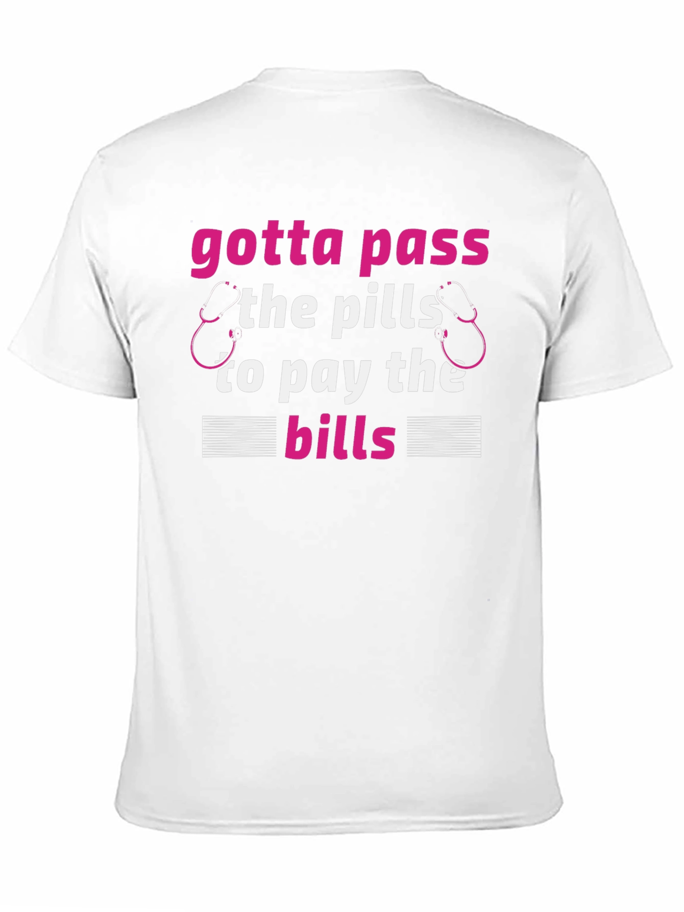 Black Gotta Pass the Pills T-Shirt view 11