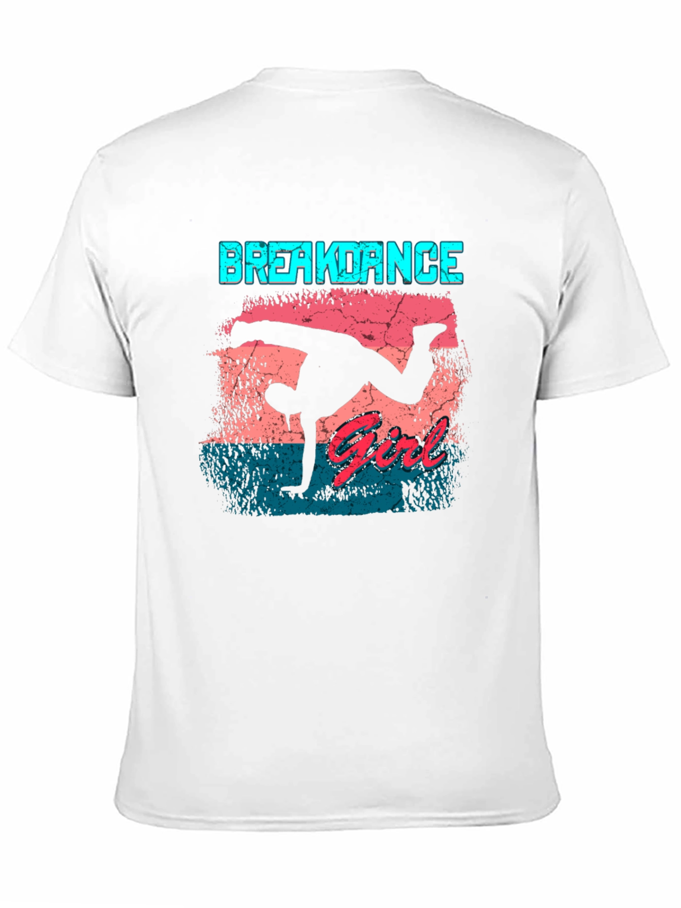 Black Breakdance Girl Graphic Tee - Black Cotton Casual view 11