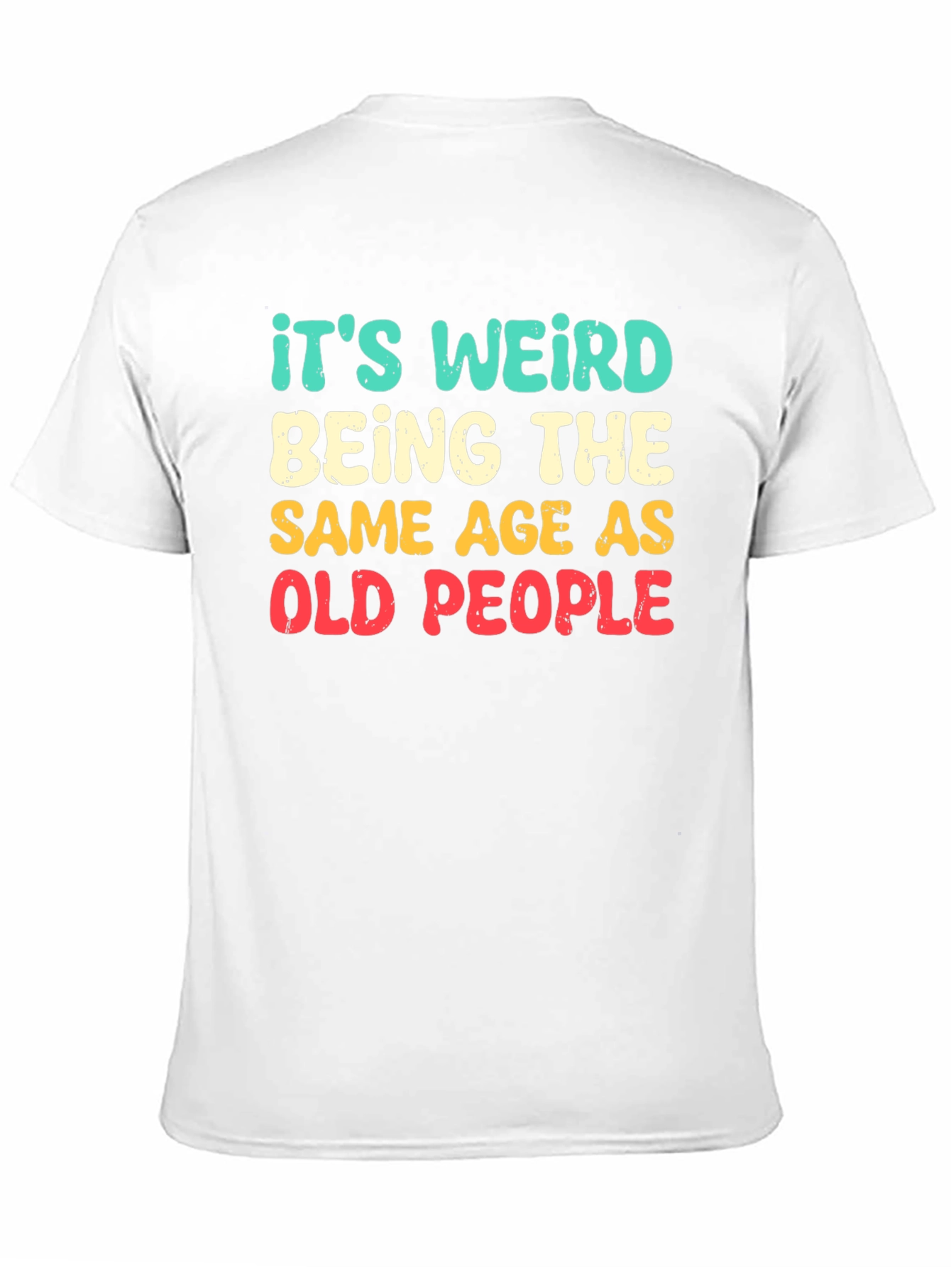 Black Funny "Old People" Graphic Tee - Black view 11