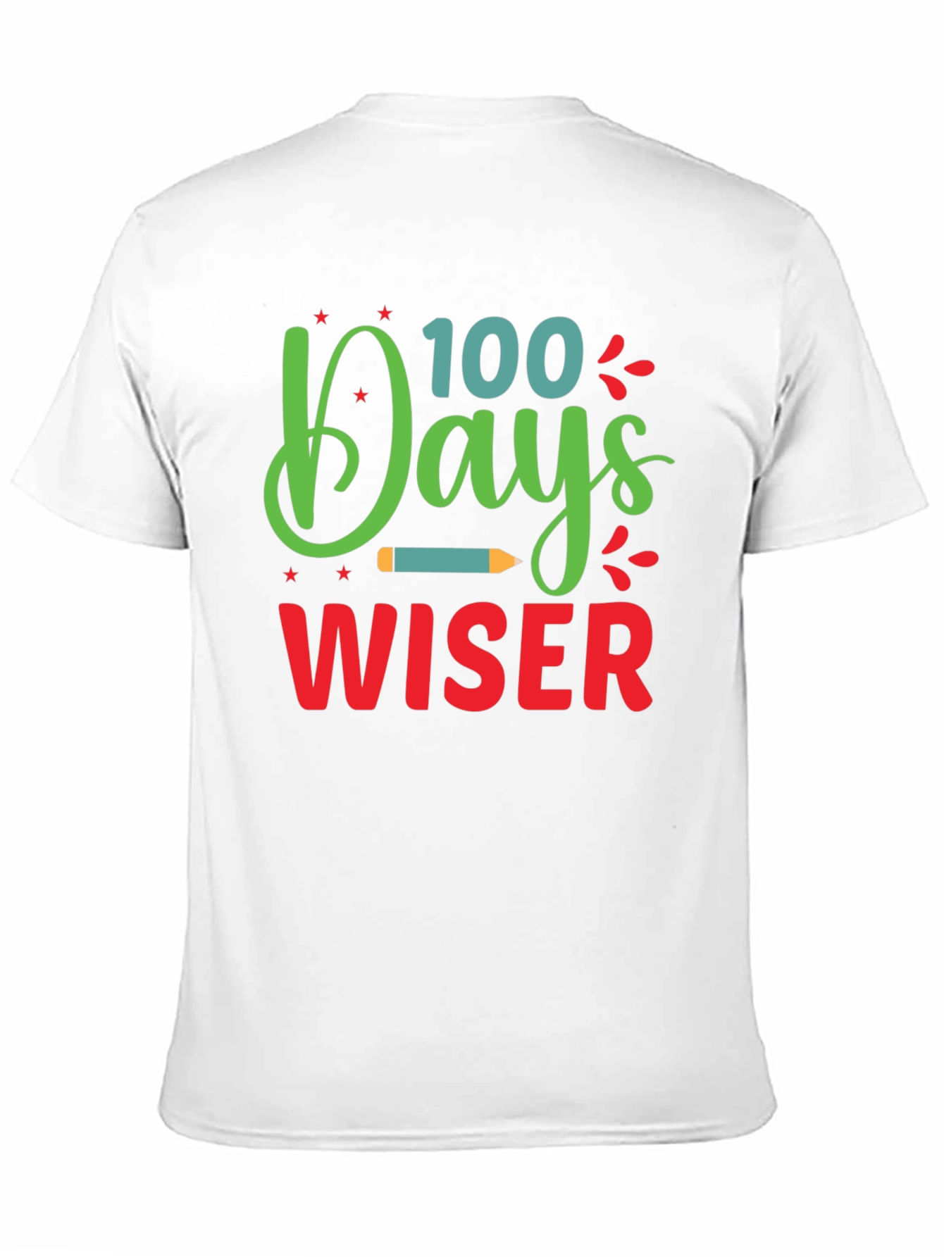 100 Days Wiser T-Shirt - Back to School Apparel - 11