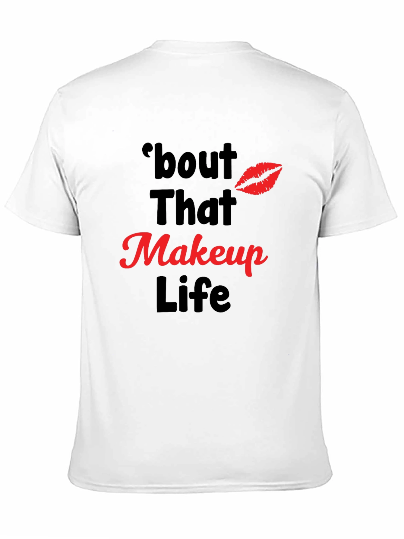 Black Makeup Life Graphic Tee - 'bout That Life T-Shirt view 11