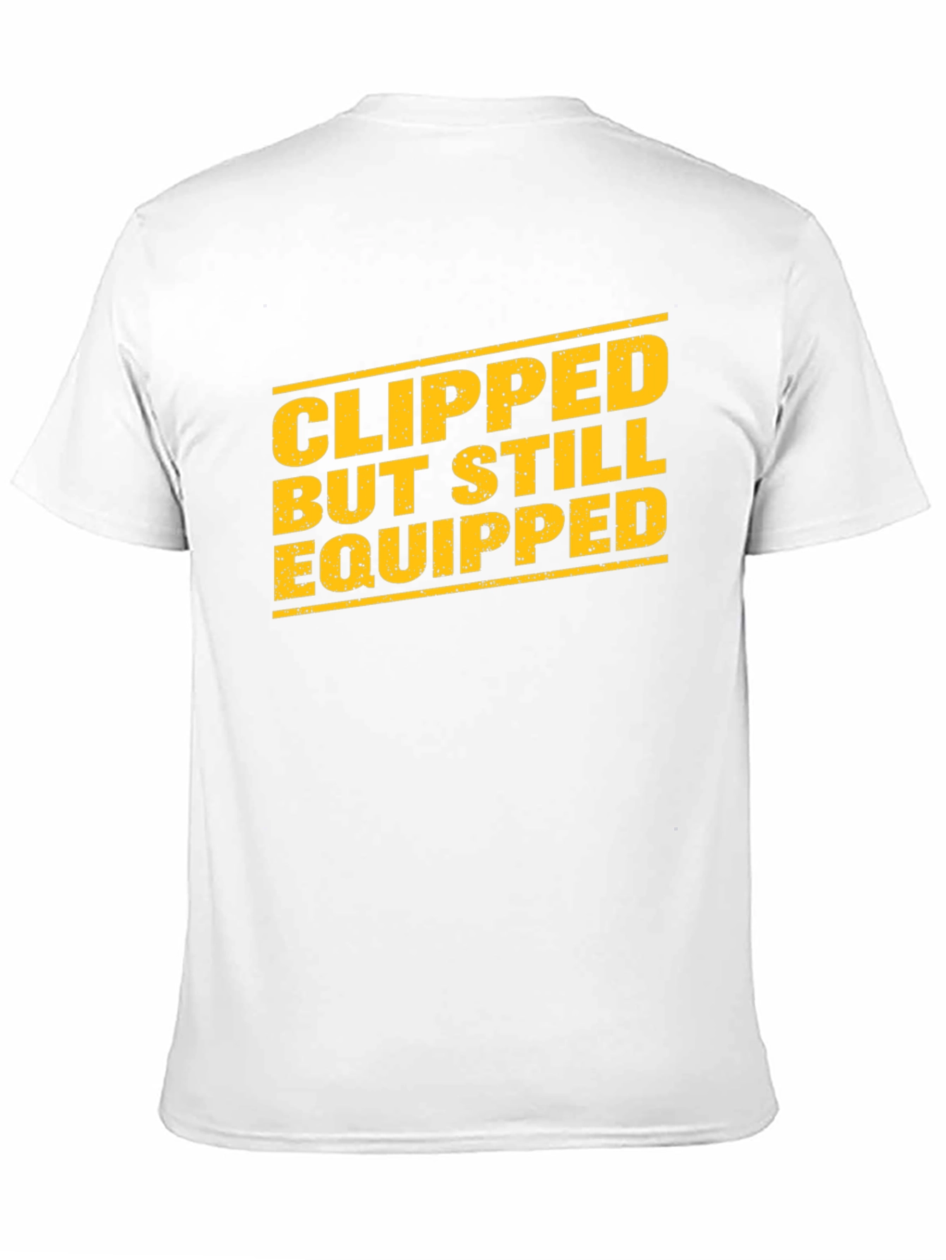 Black Clipped But Still Equipped Graphic T-Shirt view 11