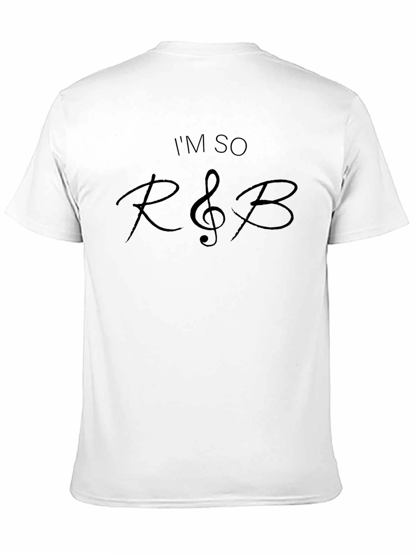 Black I'm So R&B Black Graphic Tee Shirt view 11