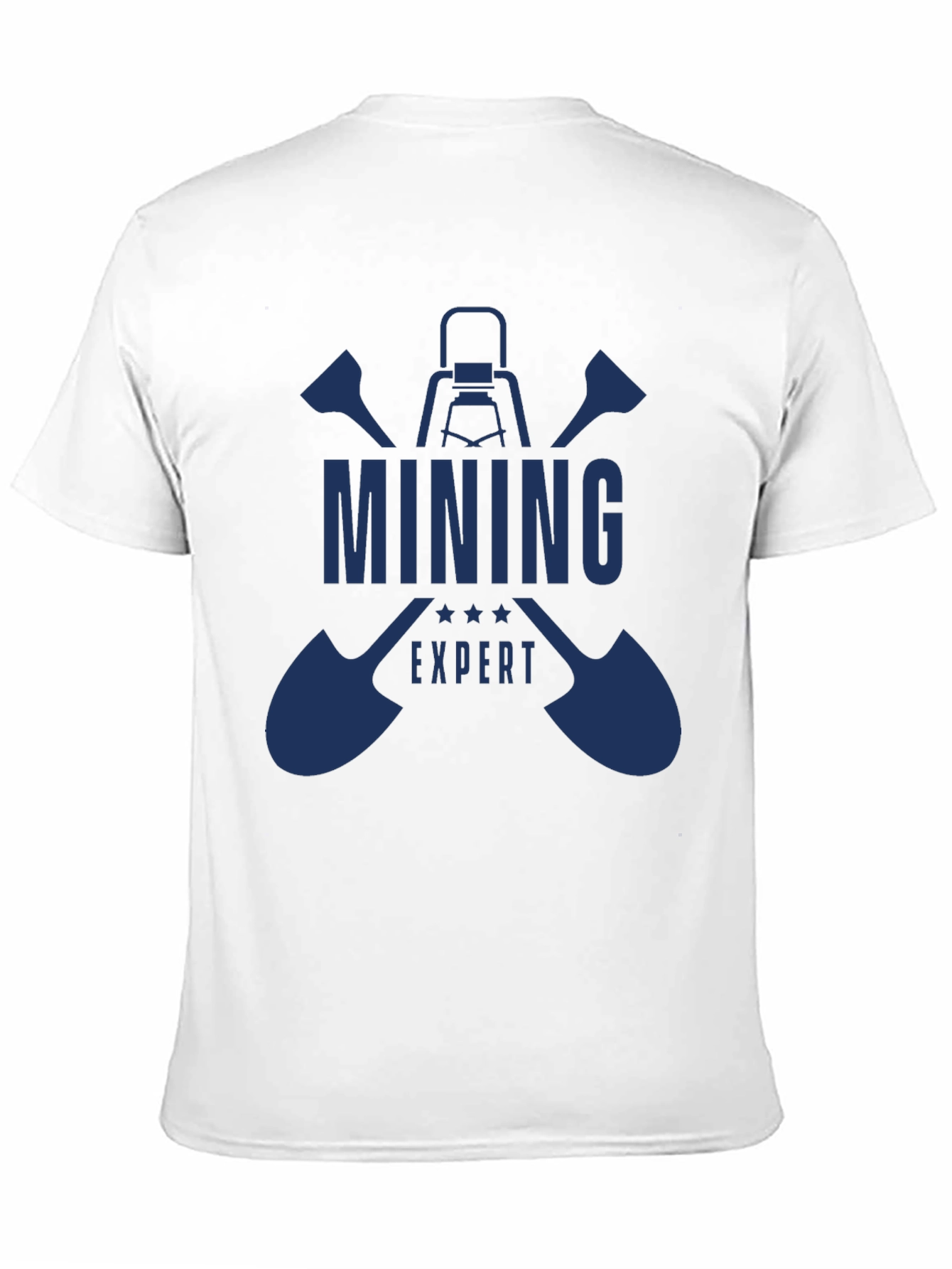 Black Mining Expert Graphic Tee - Black Cotton T-Shirt view 11