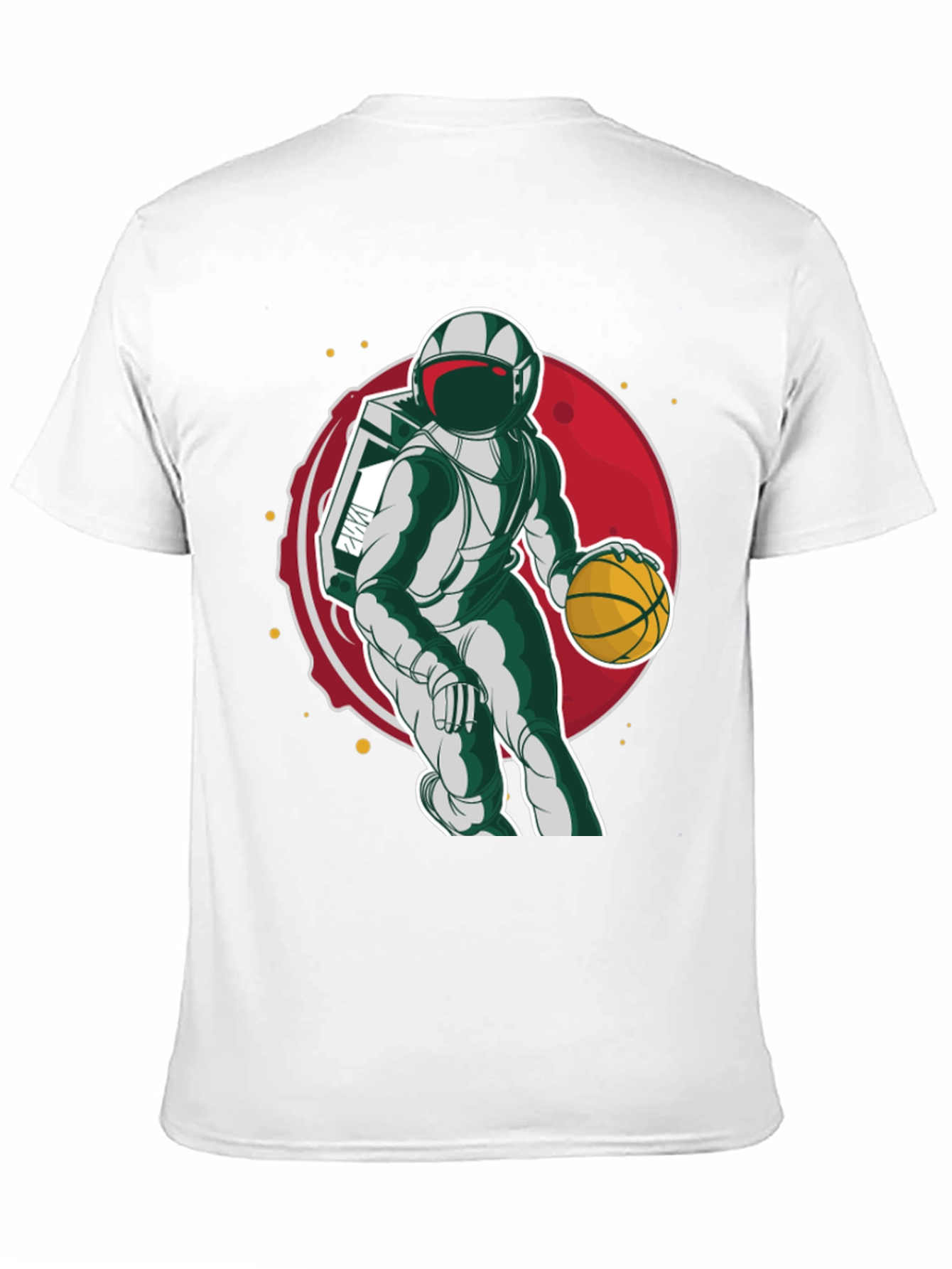 Black Astronaut Basketball T-Shirt view 11