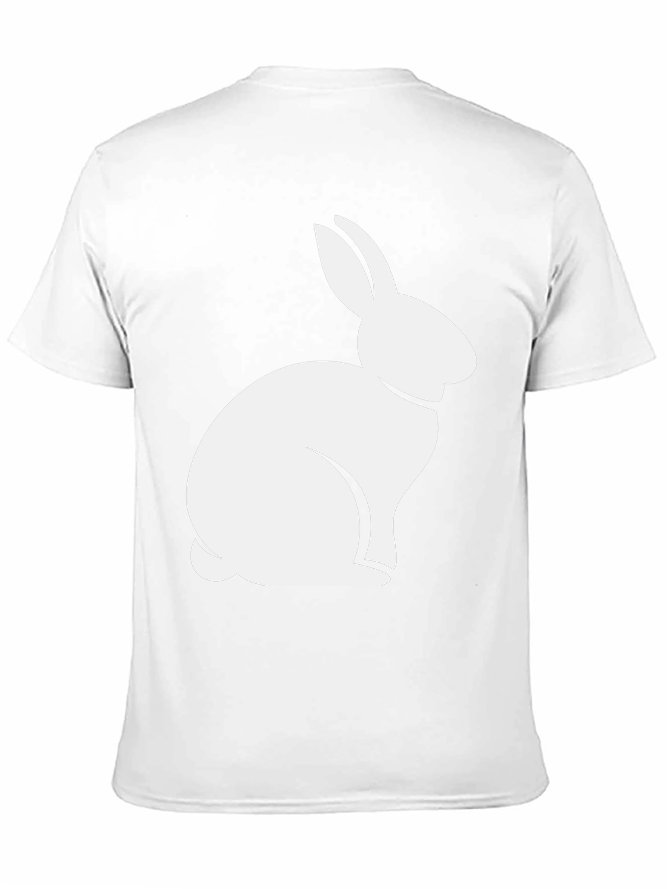 Black Rabbit Graphic Tee - Black Casual T-Shirt view 11
