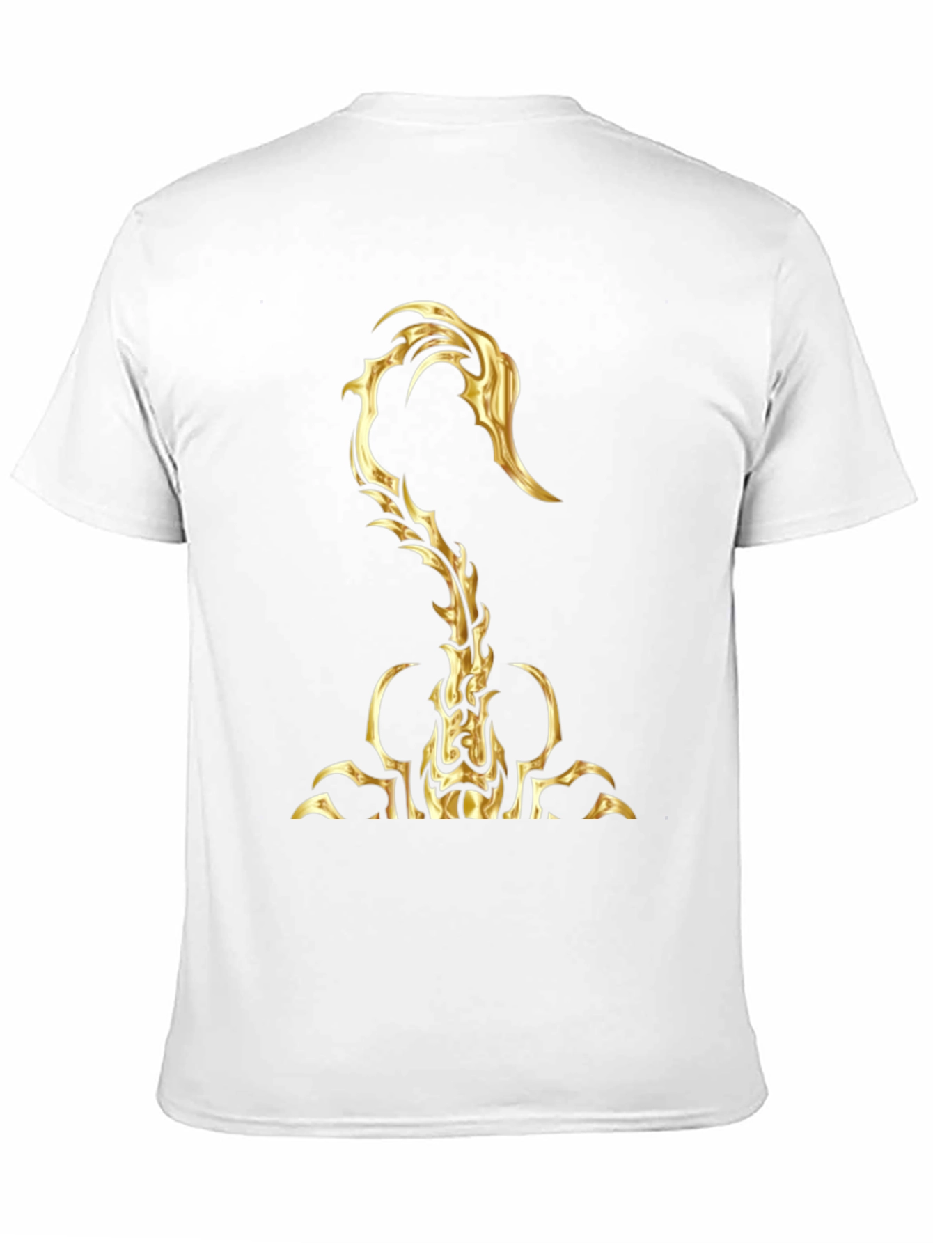 Black Golden Scorpion Graphic T-Shirt view 11