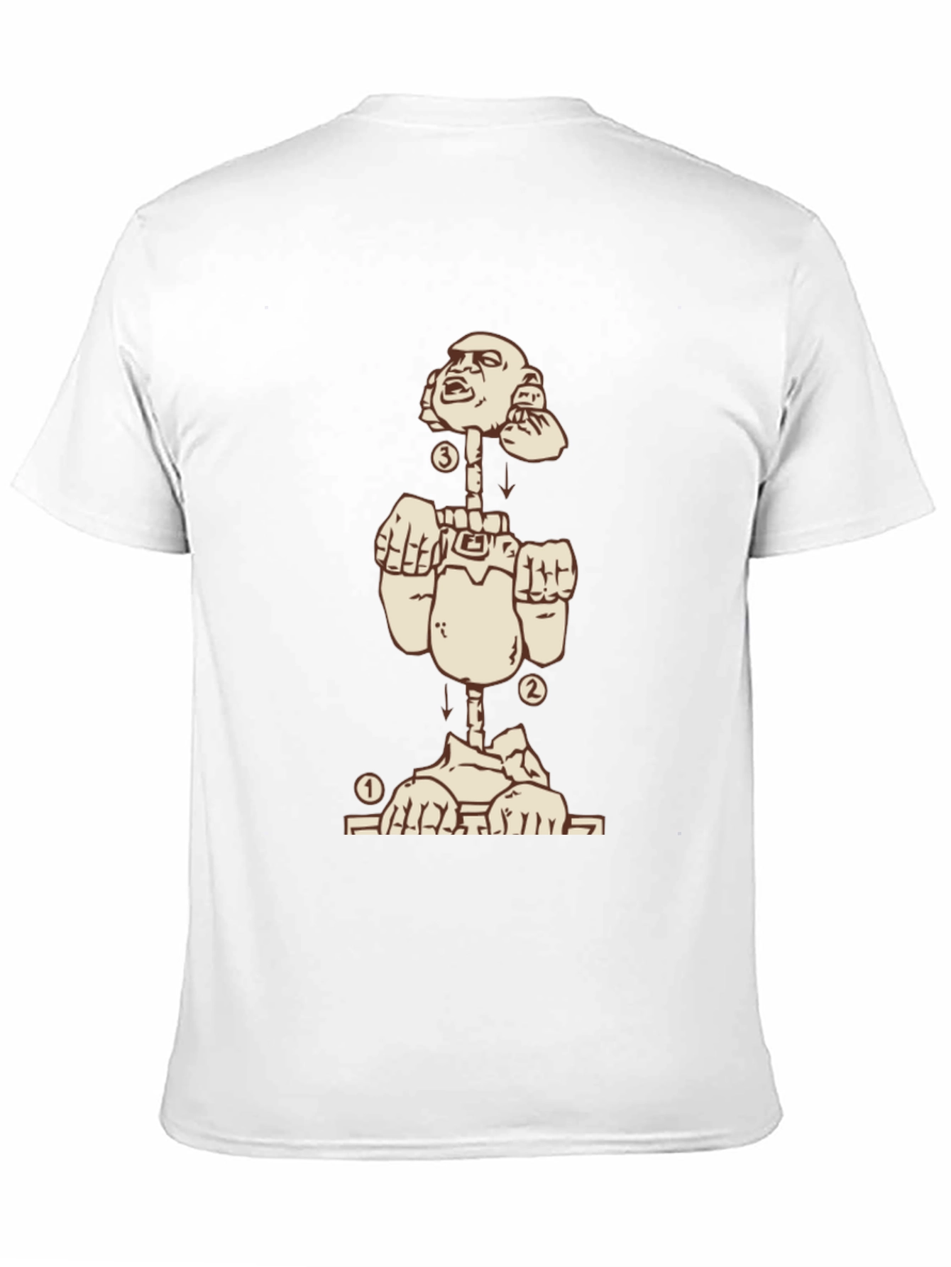 Black Deconstructed Man Graphic Tee - Black view 11