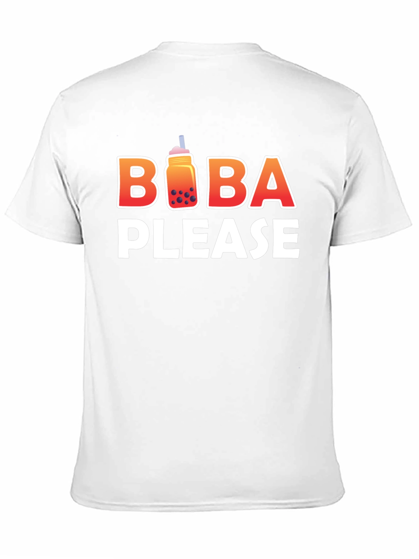 Black Boba Please Graphic T-Shirt - Cute Bubble Tea Lover Tee view 11
