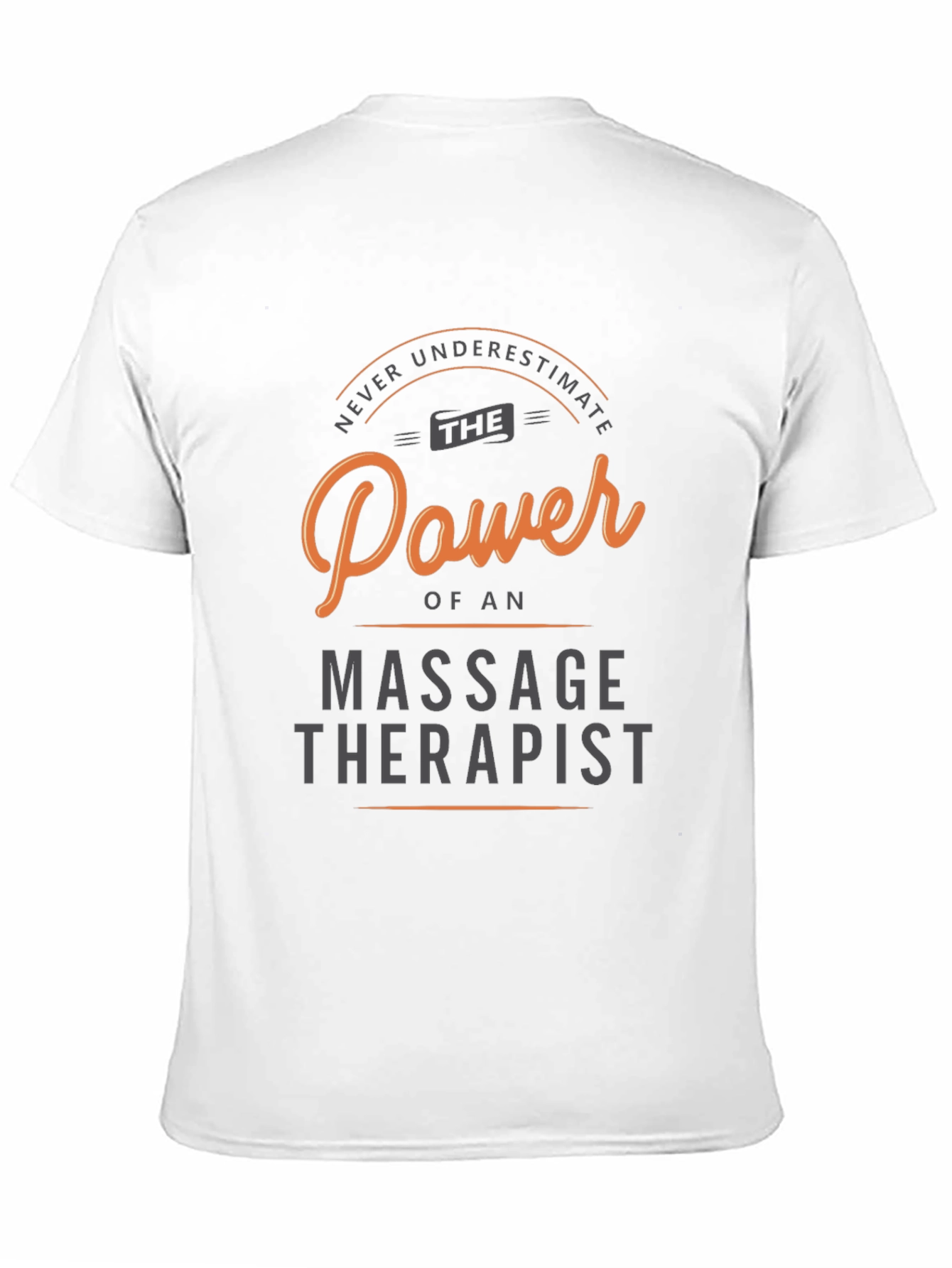 Black Massage Therapist Power T-Shirt - Black Cotton view 11