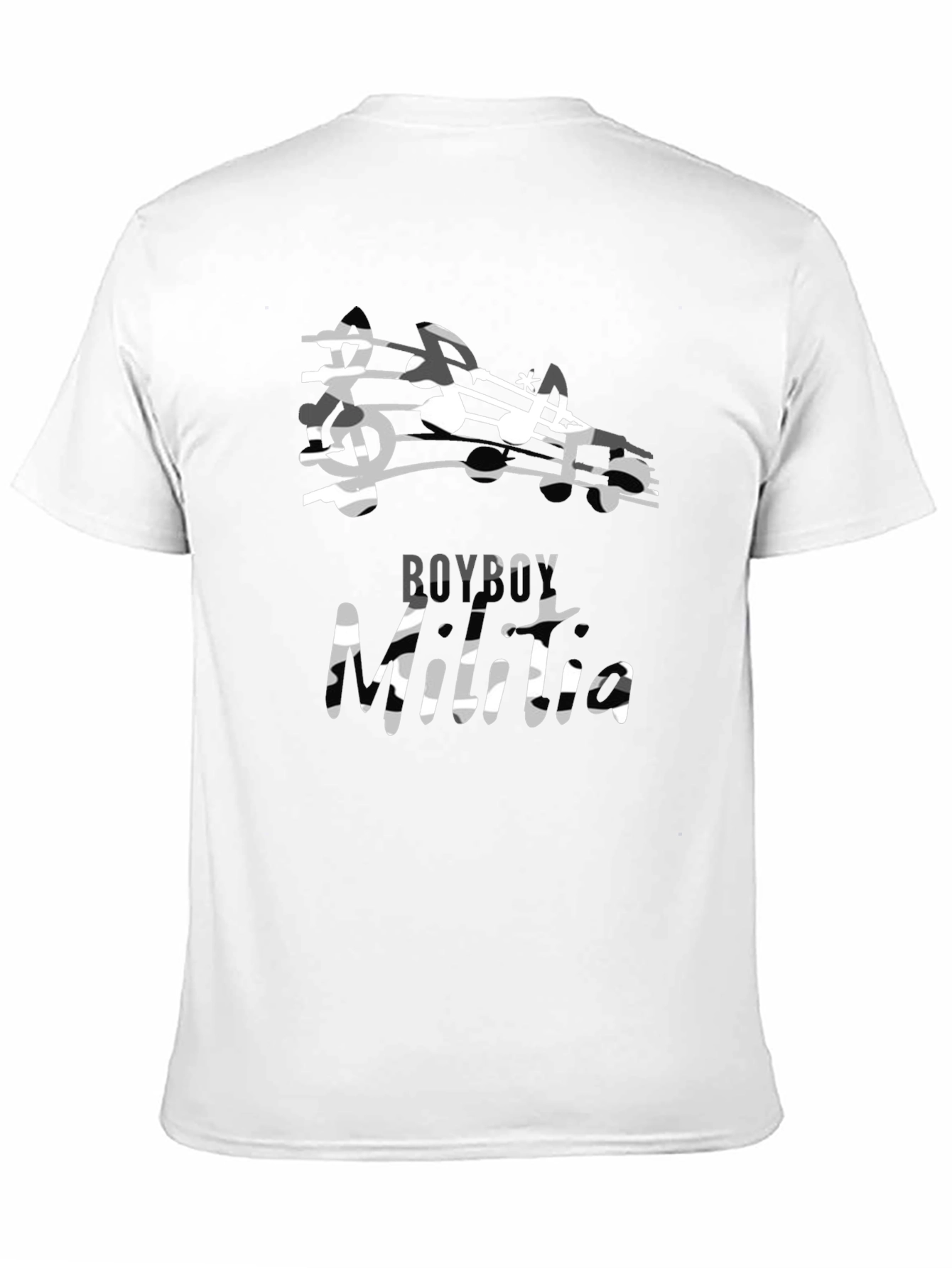 Black Boyboy Music Tee - Black Short Sleeve Graphic T-Shirt view 11