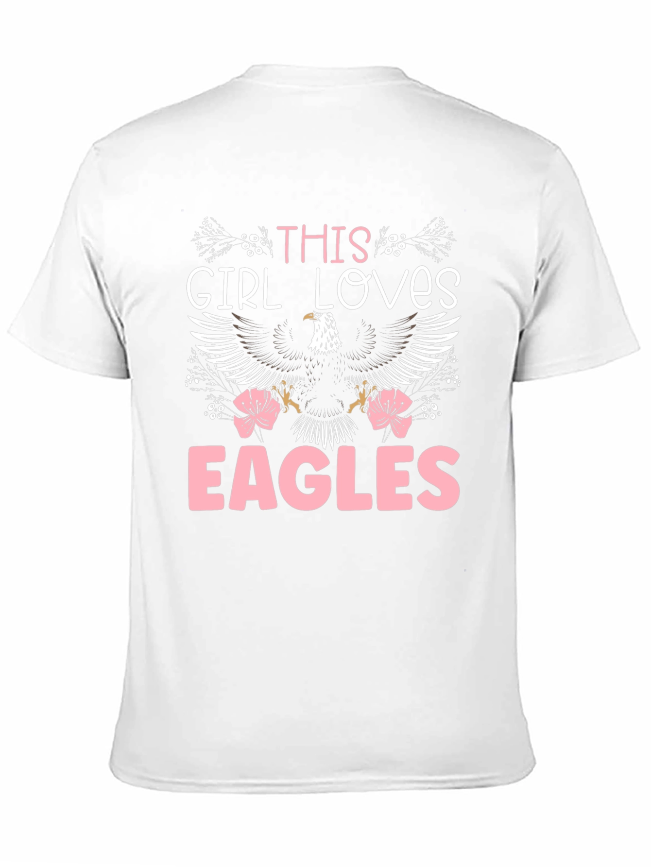 Black This Girl Loves Eagles T-Shirt view 11