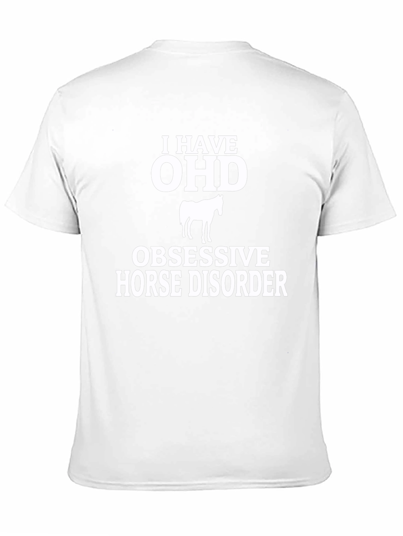 Black OHD Obsessive Horse Disorder Graphic Tee view 11