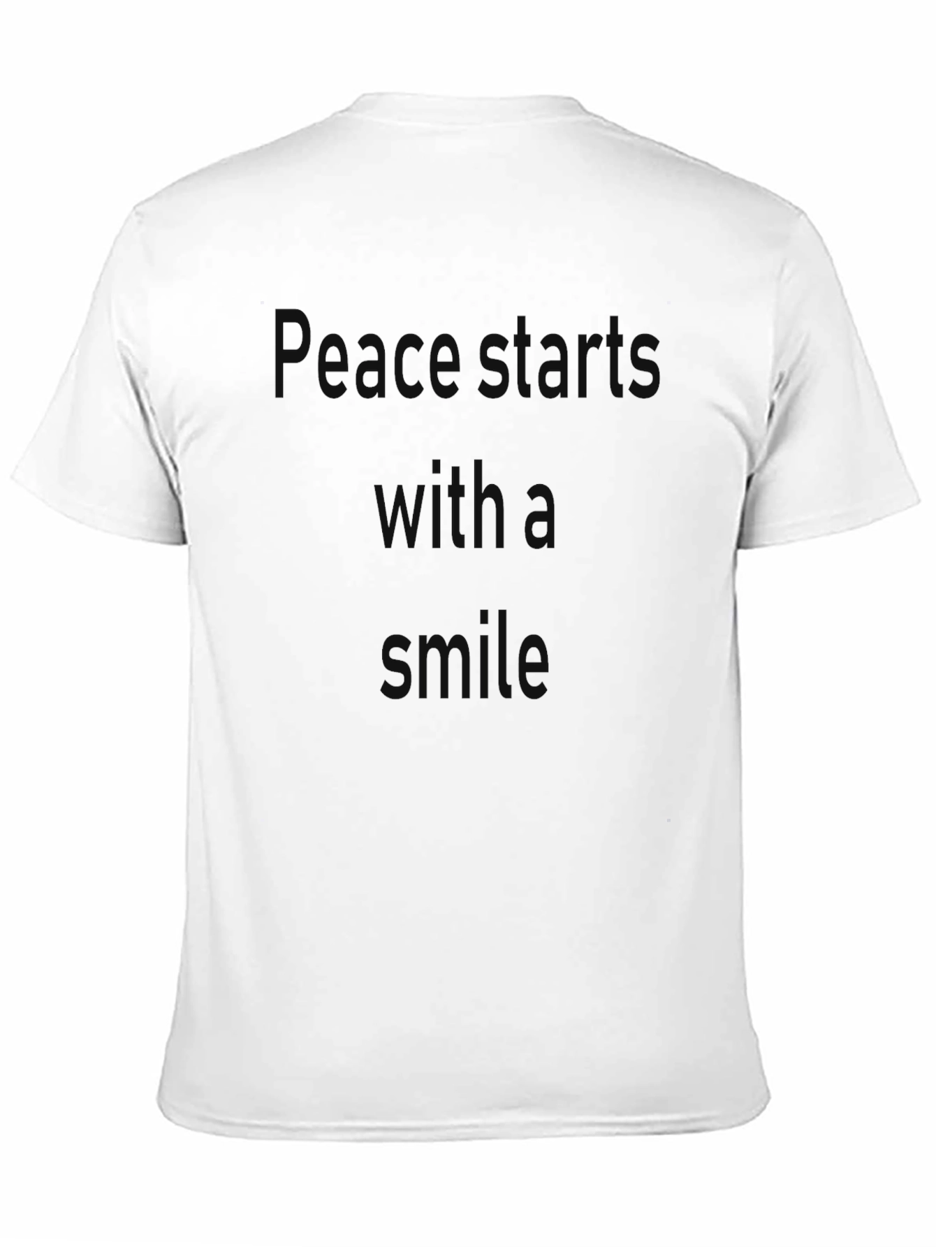 Black Peace Starts with A Smile Black T-Shirt view 11
