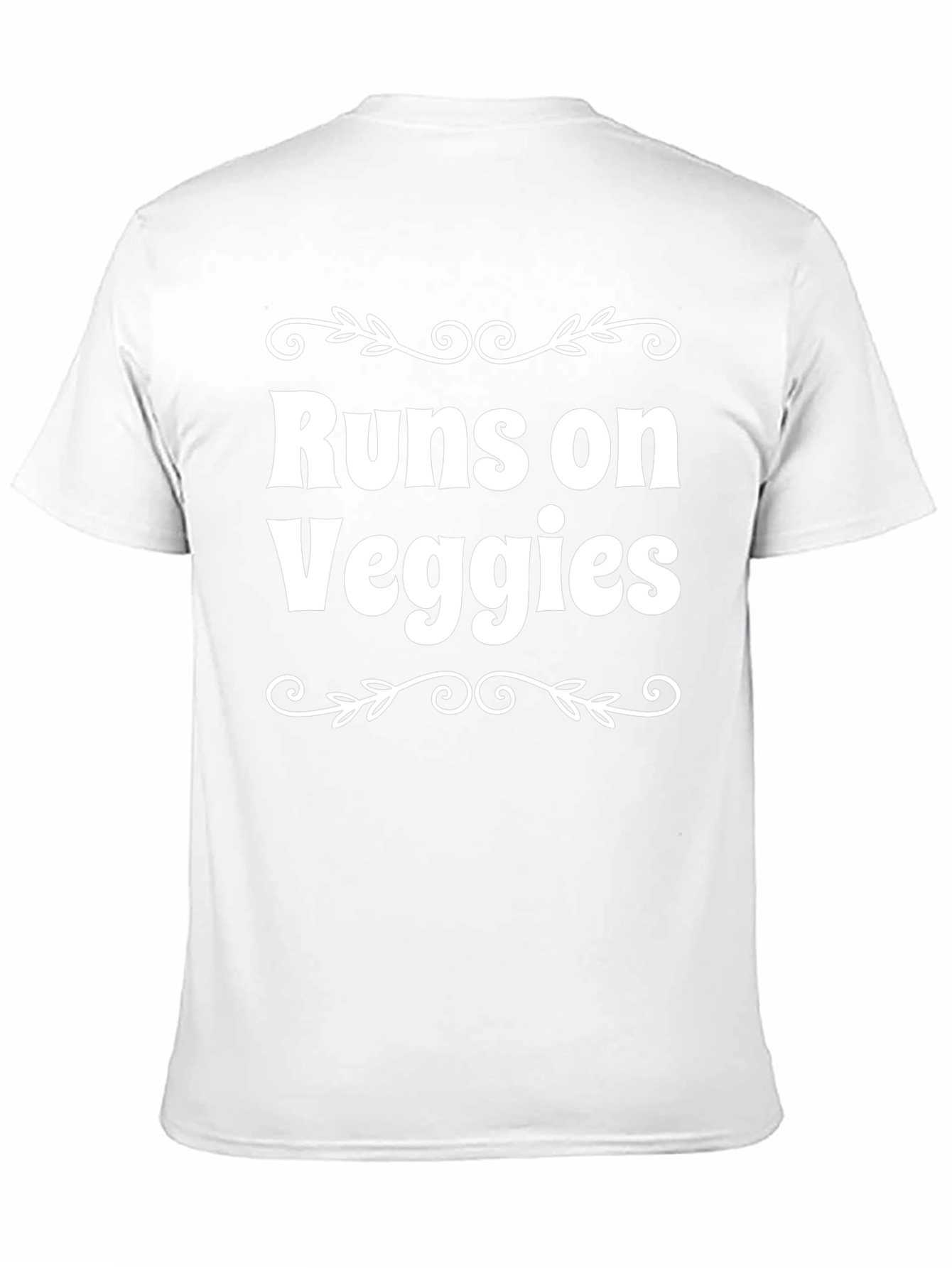 Black Runs on Veggies T-Shirt - Vegan Lifestyle Tee view 11