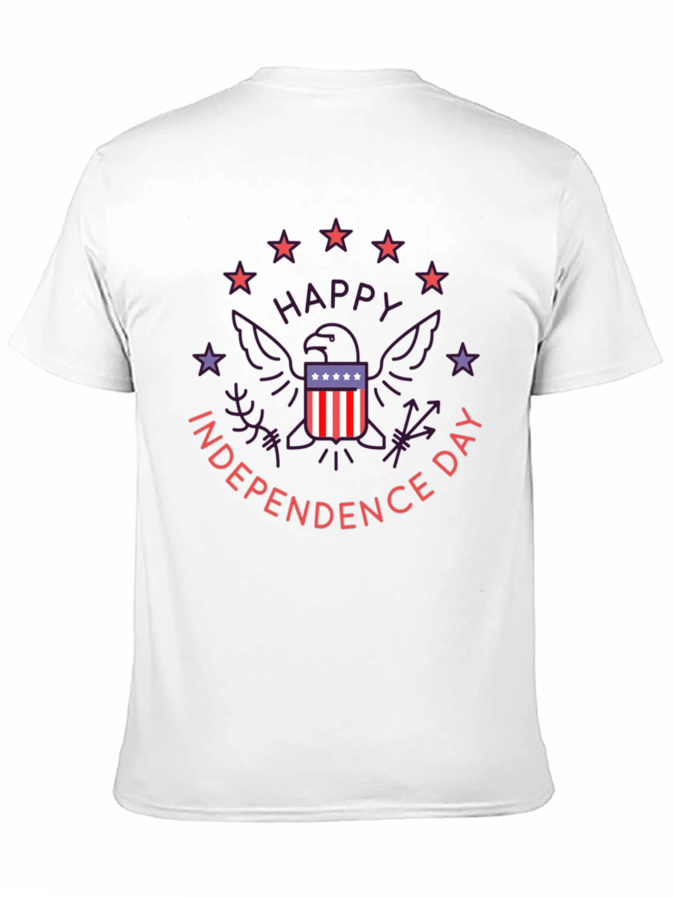 Black Patriotic Independence Day Graphic T-Shirt view 11