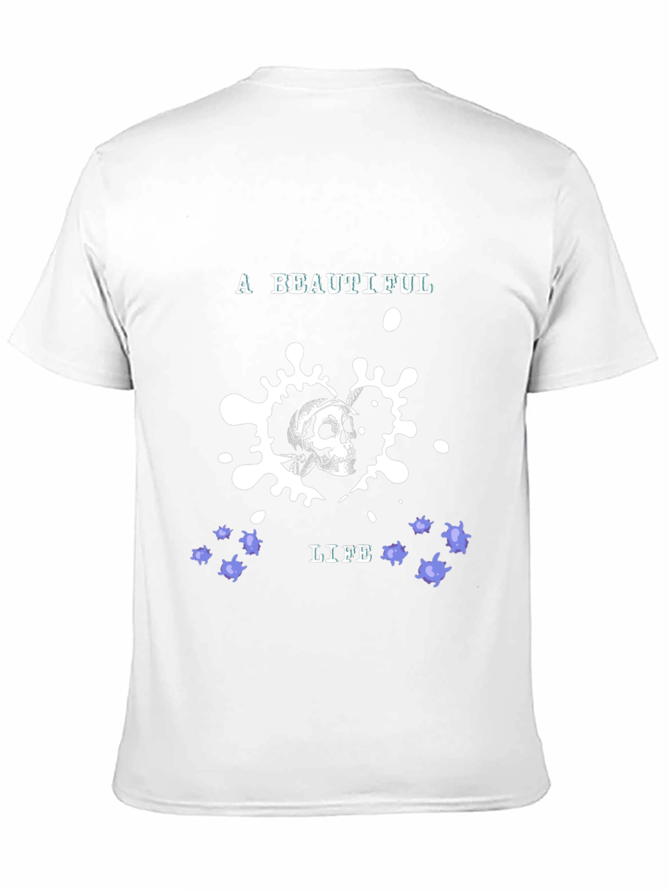 Black Skull Graphic Tee - A Beautiful Life Design, Casual Wear view 11