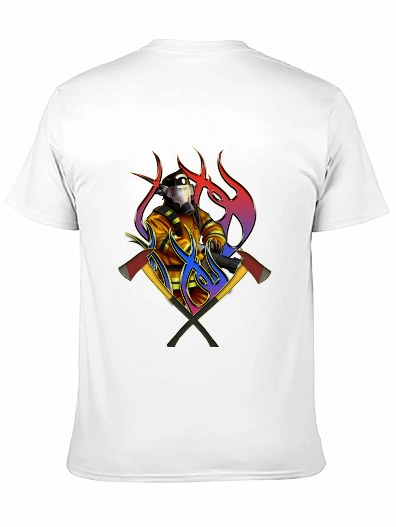Black Firefighter Graphic Tee view 11