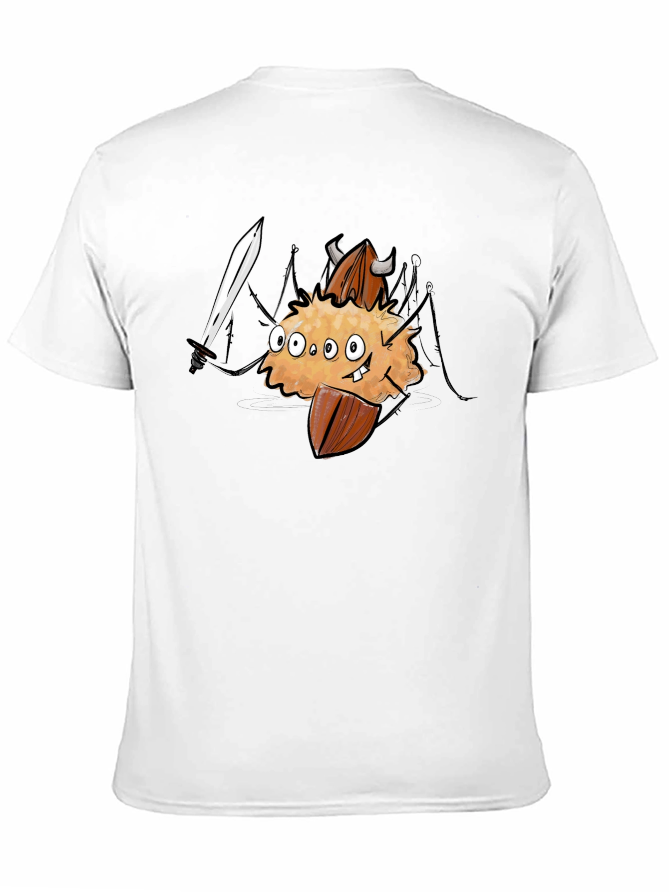 Black Monster Almond T-Shirt - Black Cotton Tee view 11