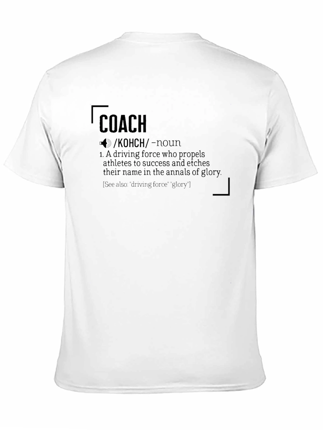 Black Coach Definition T-Shirt: Motivational Sports Apparel view 11