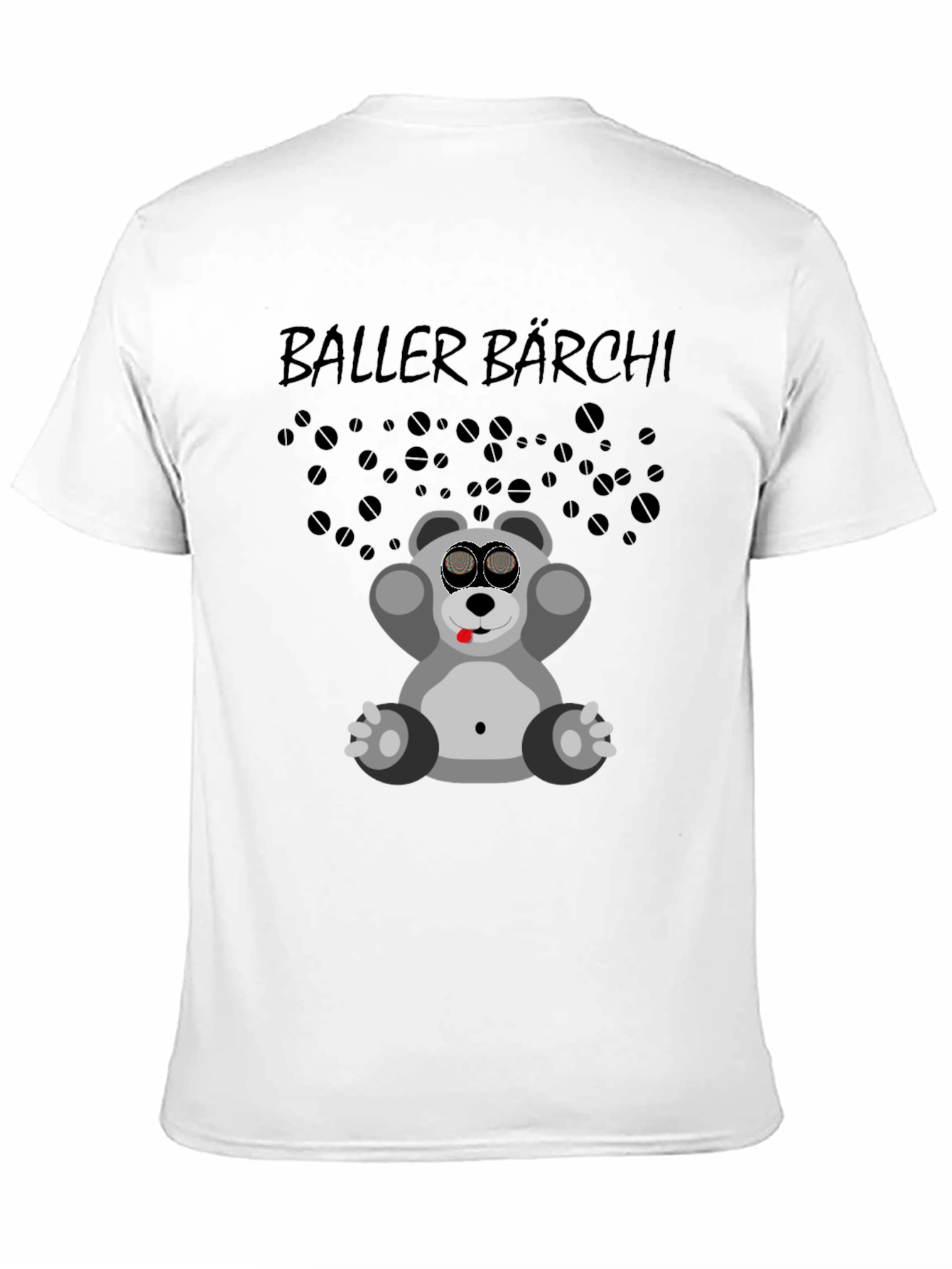 Black Baller Bärchi Graphic Tee - Black Unisex T-Shirt view 11