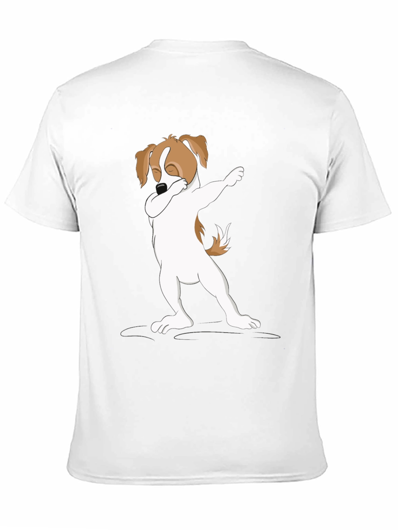 Black Dabbing Dog Graphic Tee - Stylish Casual Wear view 11