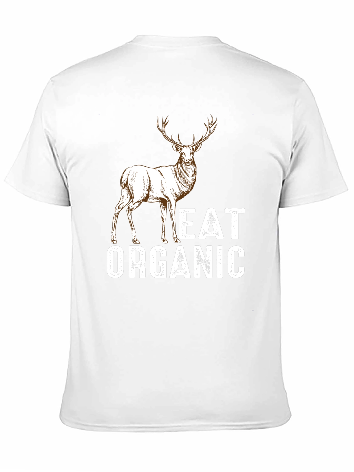 Black Eat Organic Deer Graphic T-Shirt - Mens view 11