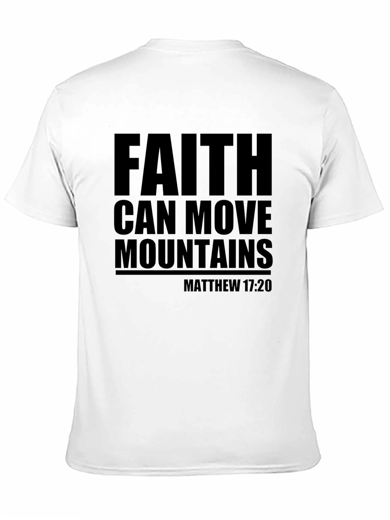 Black Faith Can Move Mountains Graphic Tee - Matthew 17:20 view 11