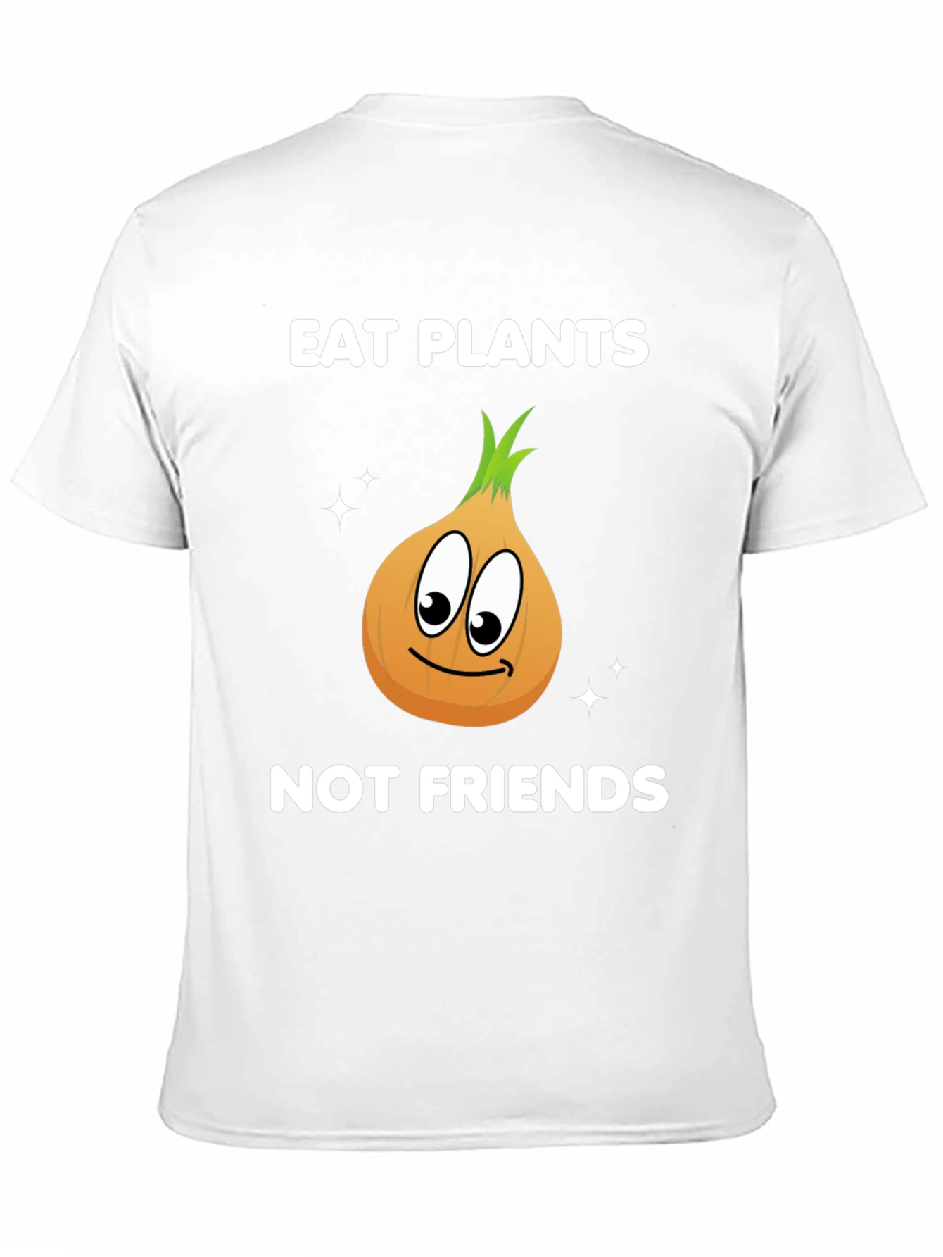 Black Eat Plants Not Friends Vegan Graphic T-Shirt view 11