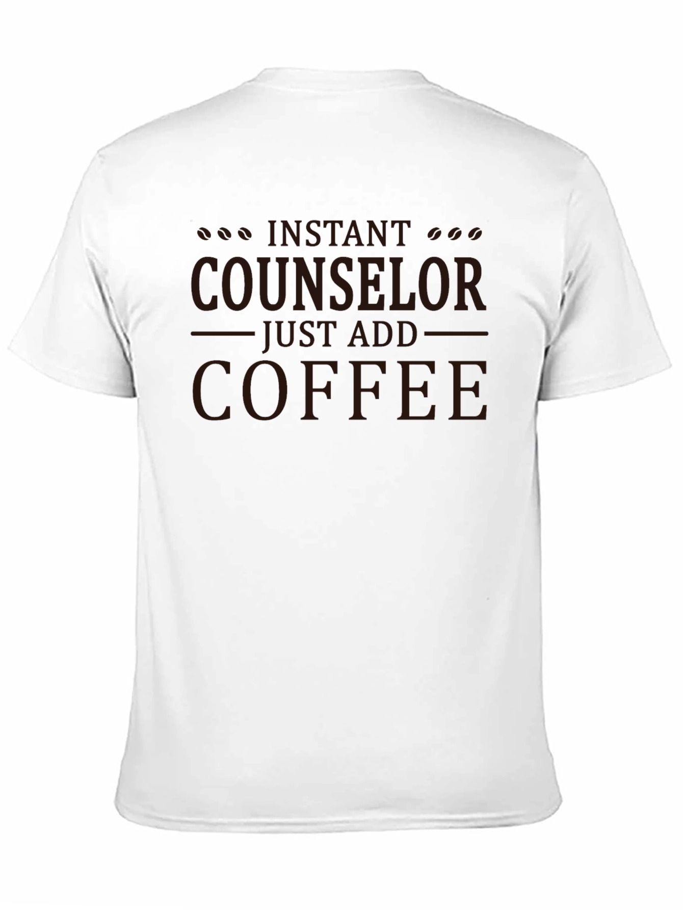 Black Instant Counselor Coffee T-Shirt view 11