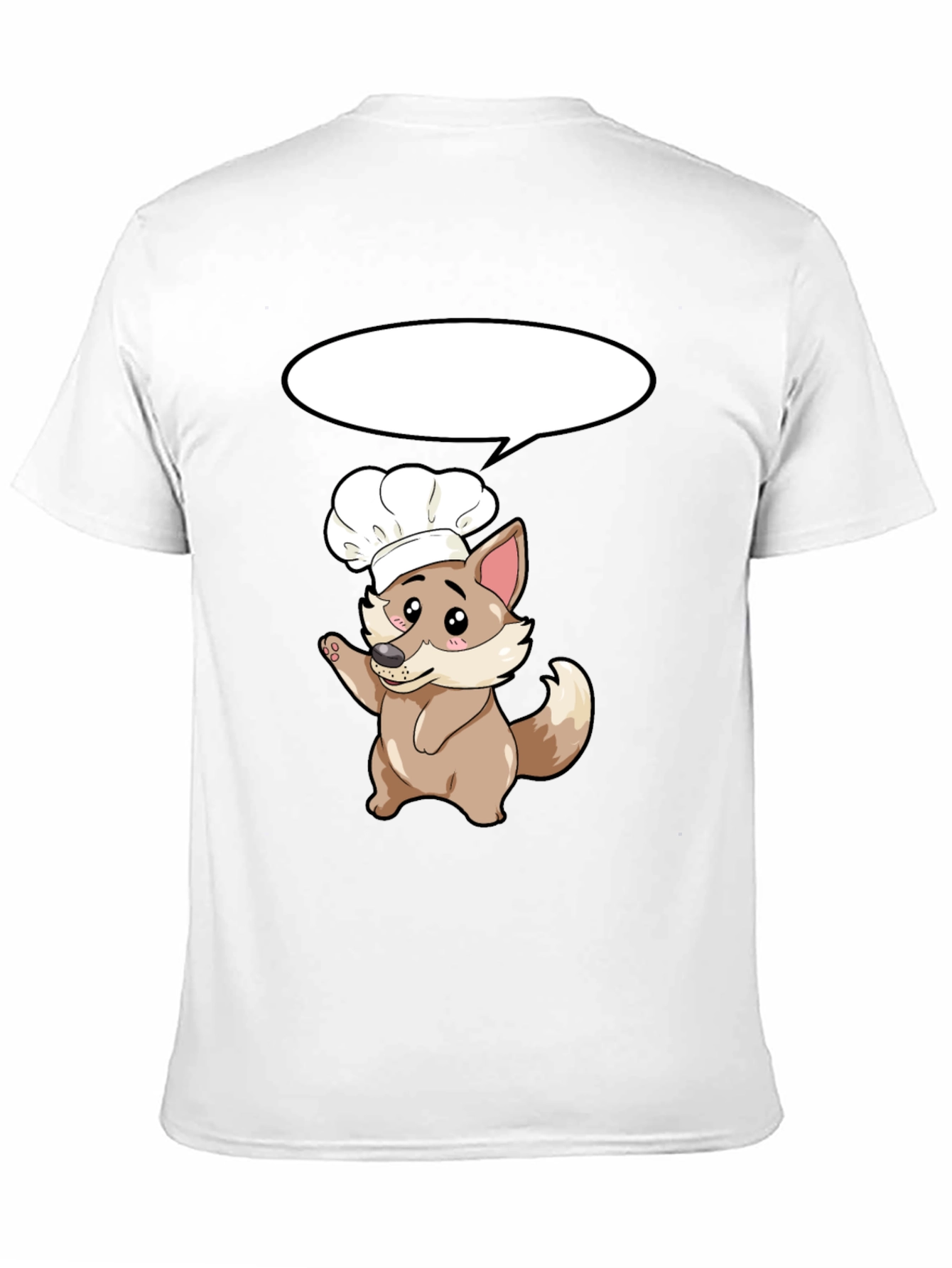 Black Chef Dog T-Shirt - Cute Cartoon Cook view 11