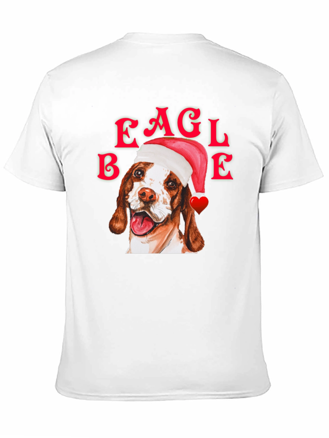 Black Eagle Beagle Christmas Dog T-Shirt view 11