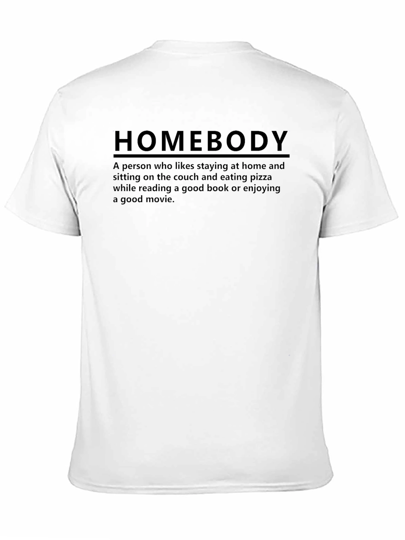 Black Homebody Definition T-Shirt view 11