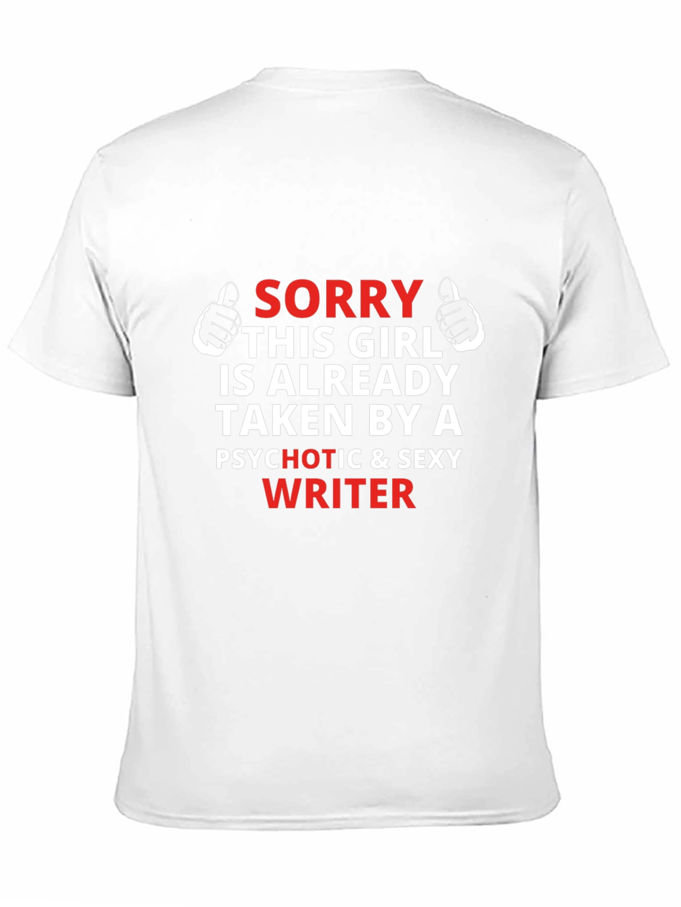 Black Funny Writer T-Shirt - Sorry This Girl Is Taken view 11