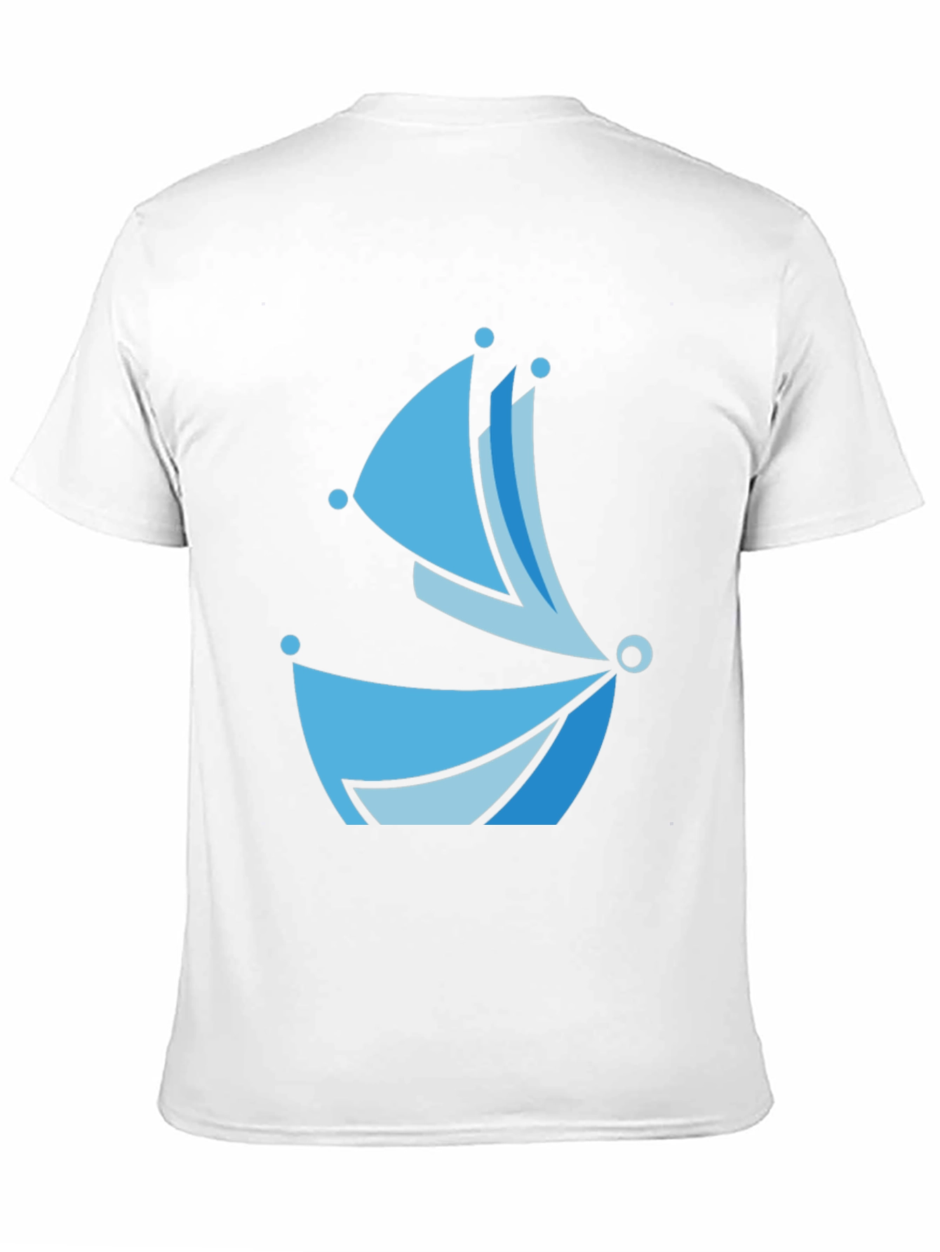 Black Blue Boat Graphic Tee - Modern Style view 11